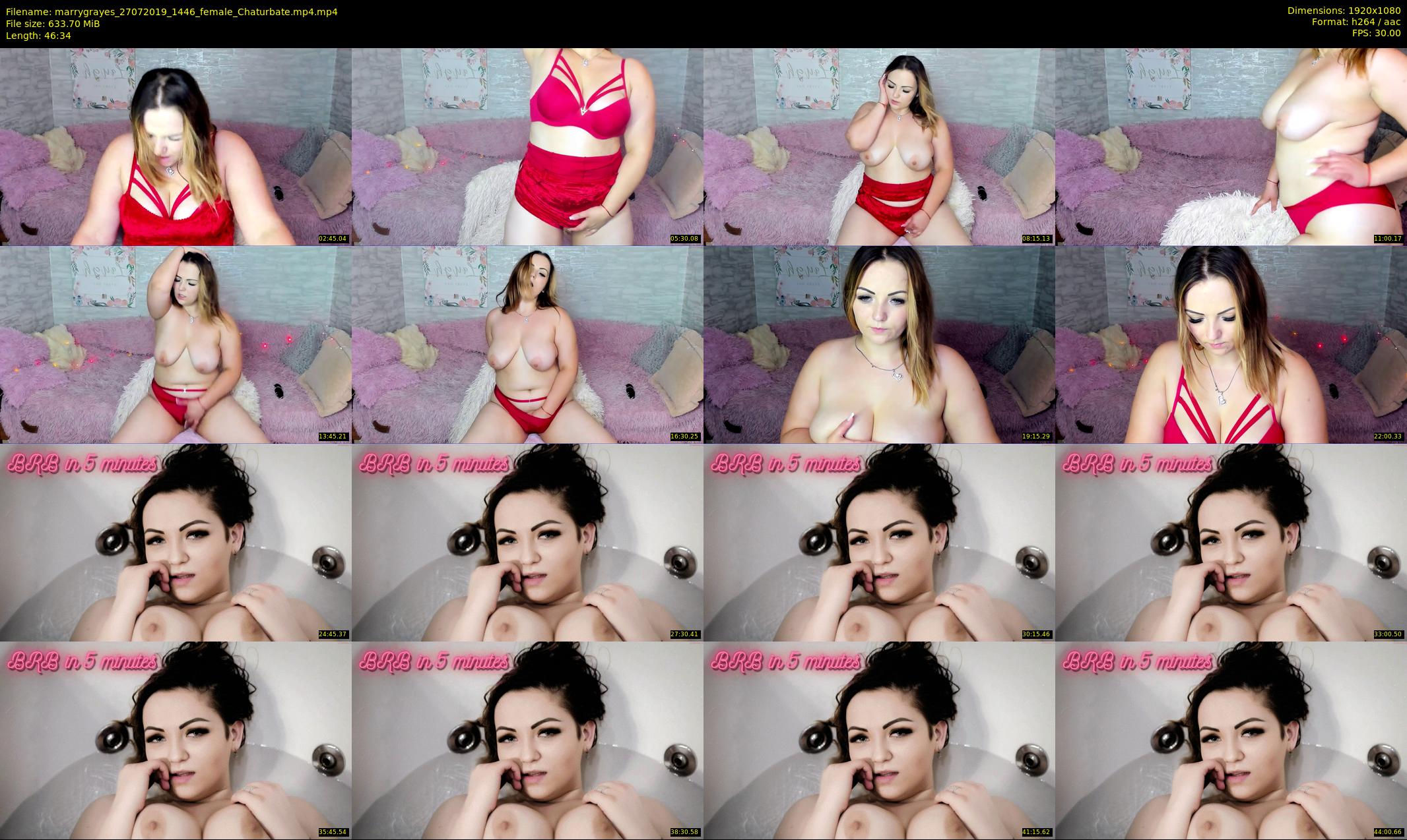 marrygrayes — 47 minute Chaturbate female cam show recording, 1080p, Jul 27, 2019
