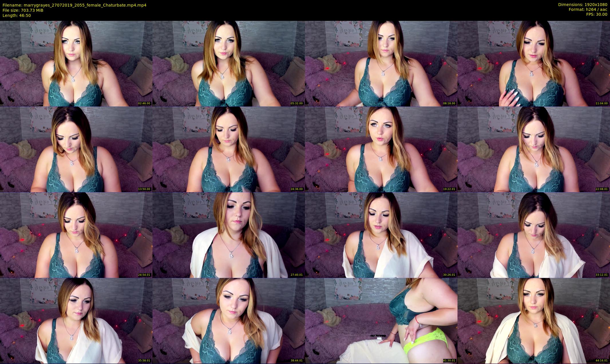 marrygrayes — 47 minute Chaturbate female cam show recording, 1080p, Jul 27, 2019