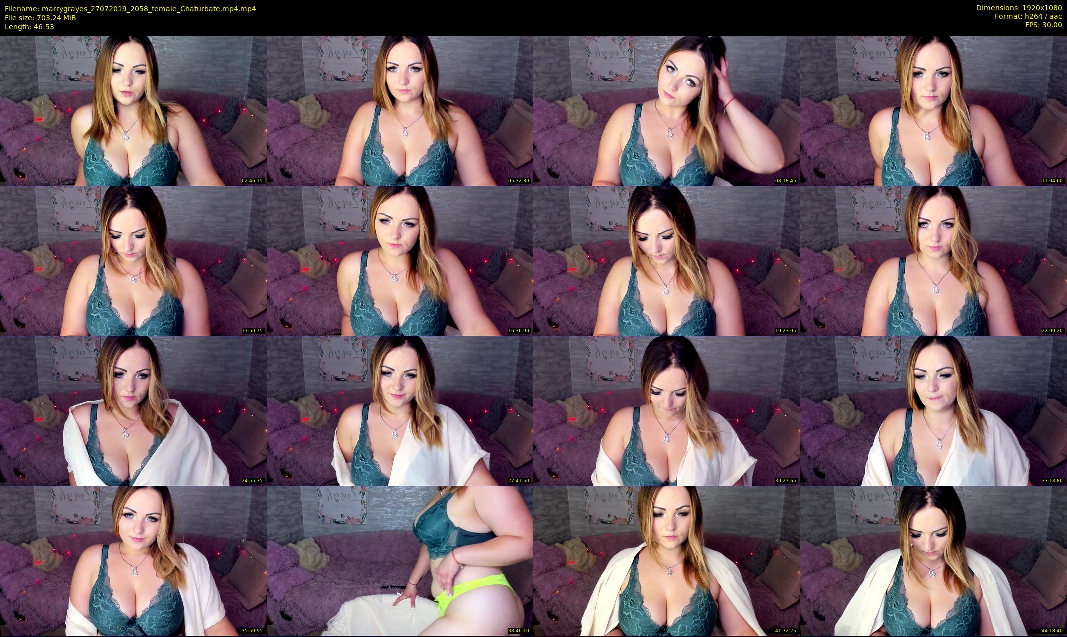 marrygrayes — 47 minute Chaturbate female cam show recording, 1080p, Jul 27, 2019