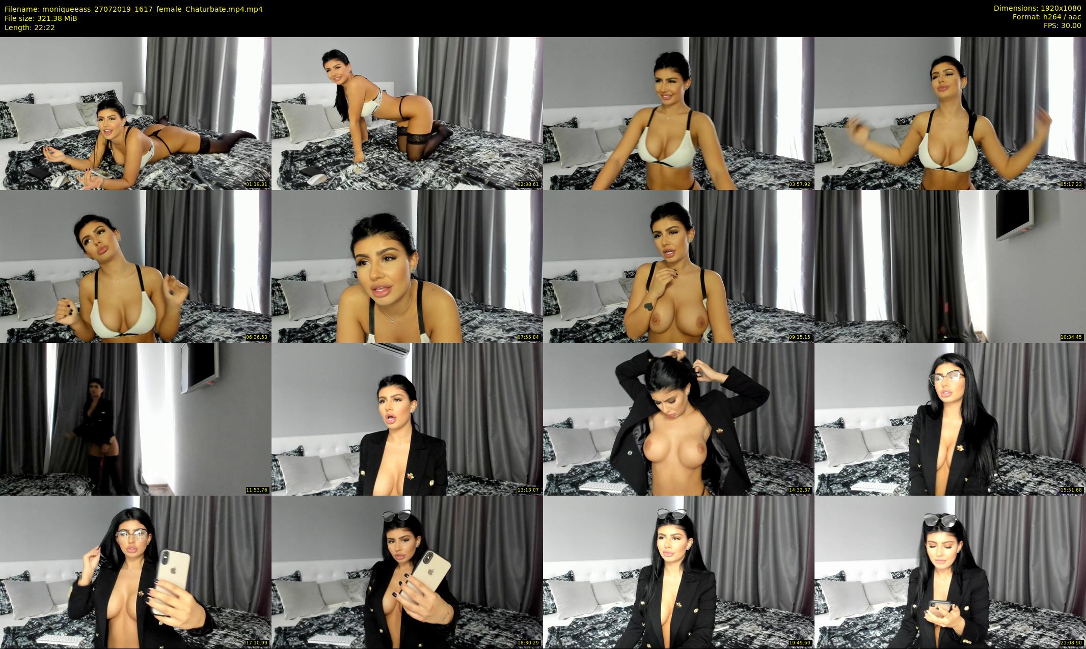 moniqueeass — 23 minute Chaturbate female cam show recording, 1080p, Jul 27, 2019