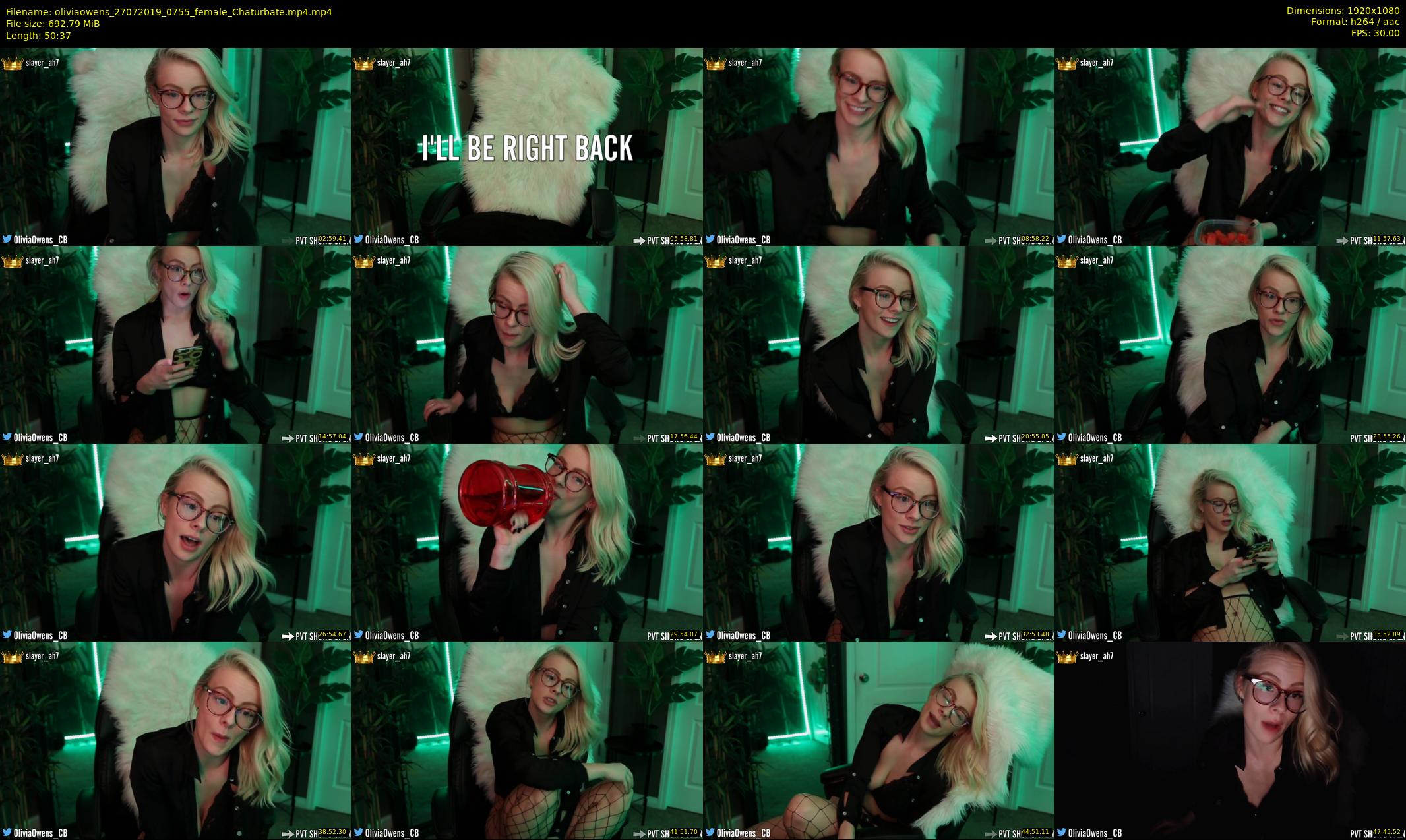 oliviaowens — 51 minute Chaturbate female cam show recording, 1080p, Jul 27, 2019