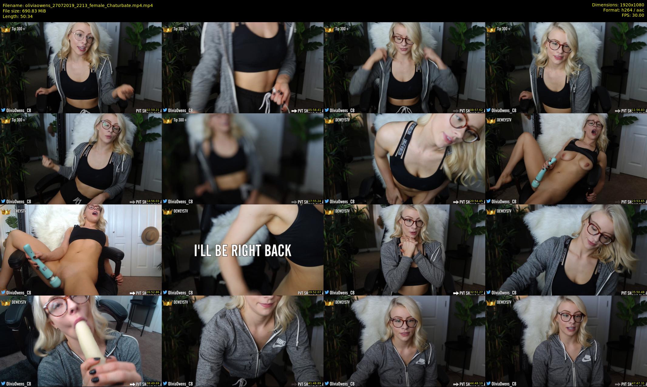 oliviaowens — 51 minute Chaturbate female cam show recording, 1080p, Jul 27, 2019