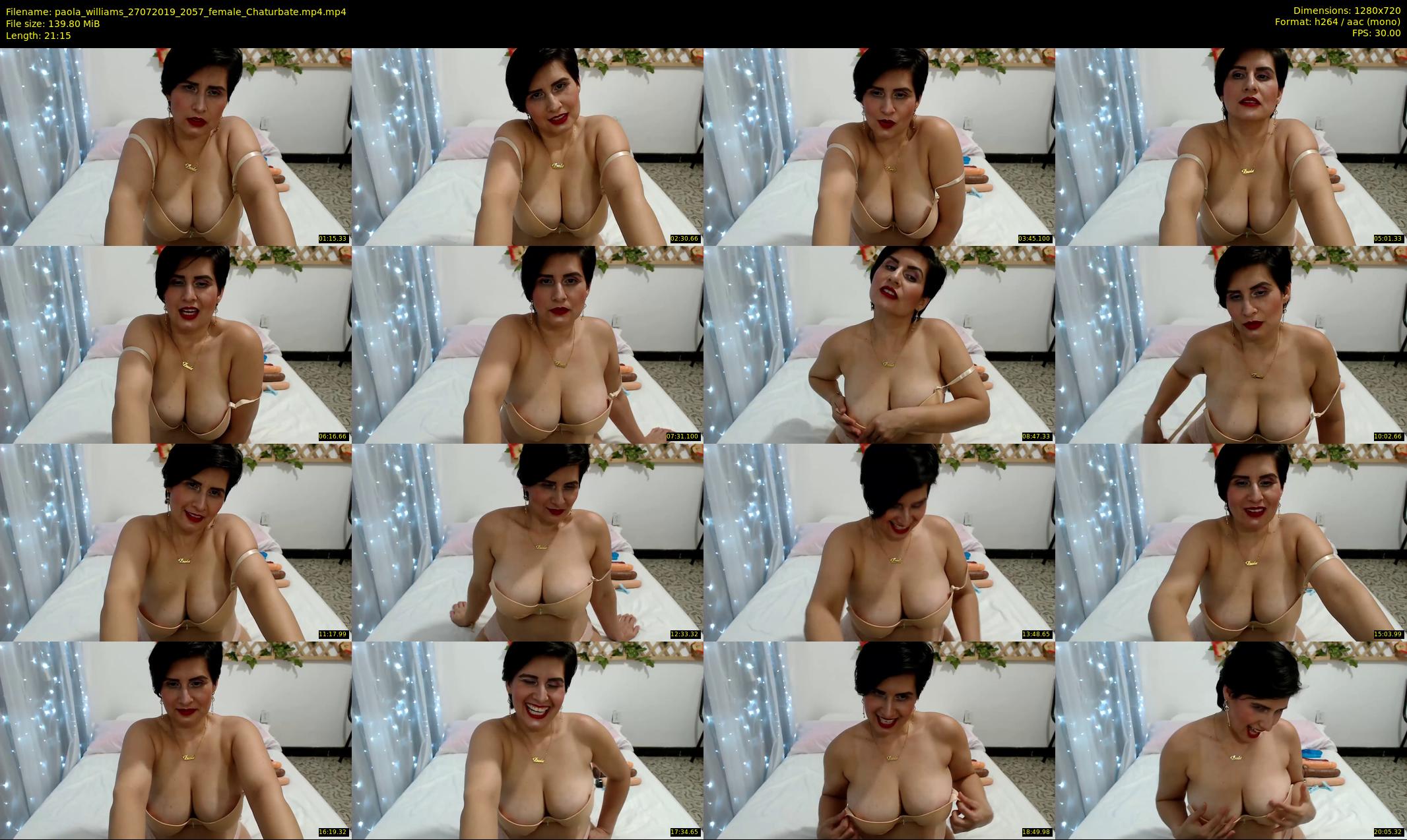 paola_williams — 22 minute Chaturbate female cam show recording, 720p, Jul 27, 2019