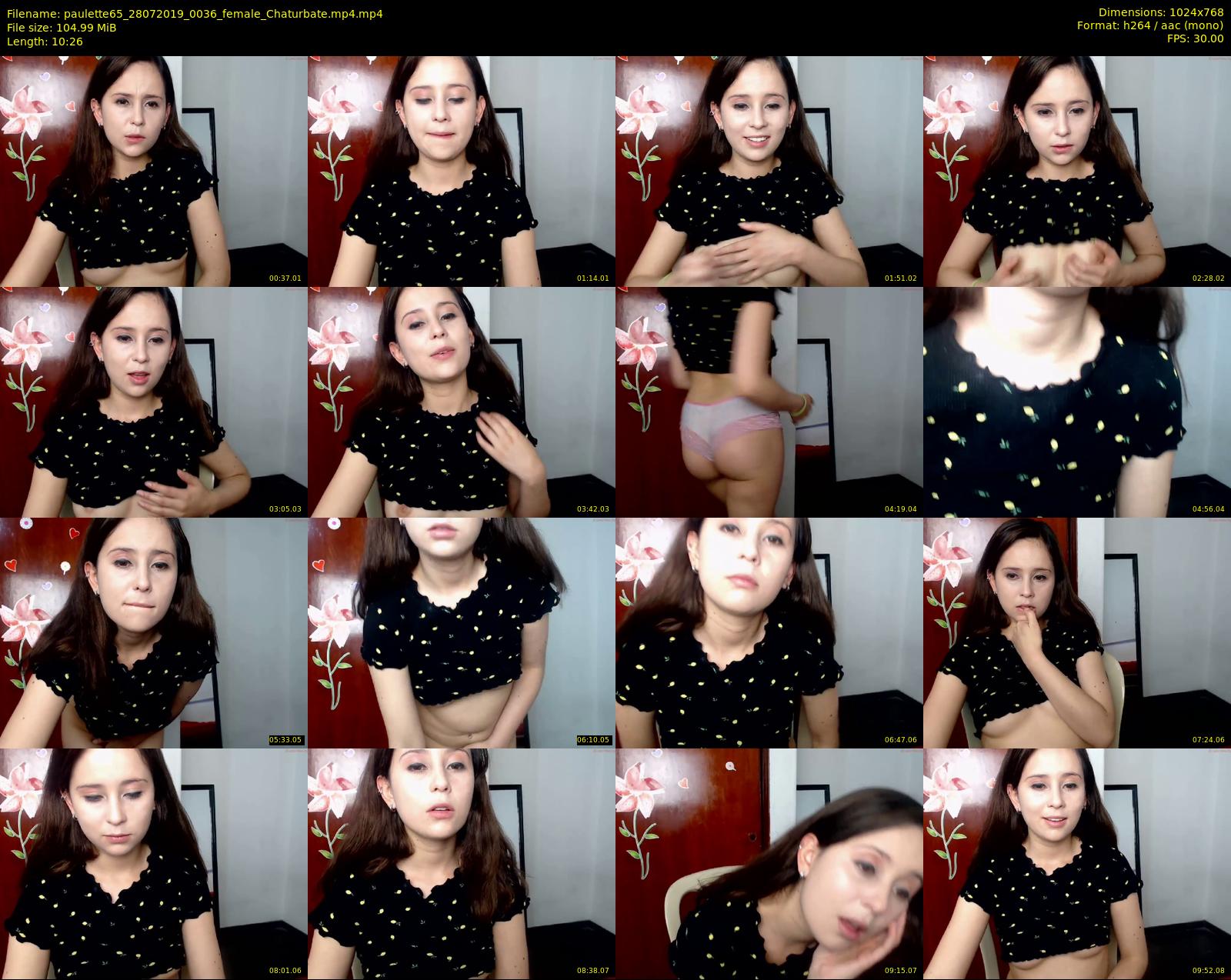 paulette65 — 11 minute Chaturbate female cam show recording, 720p, Jul 28, 2019