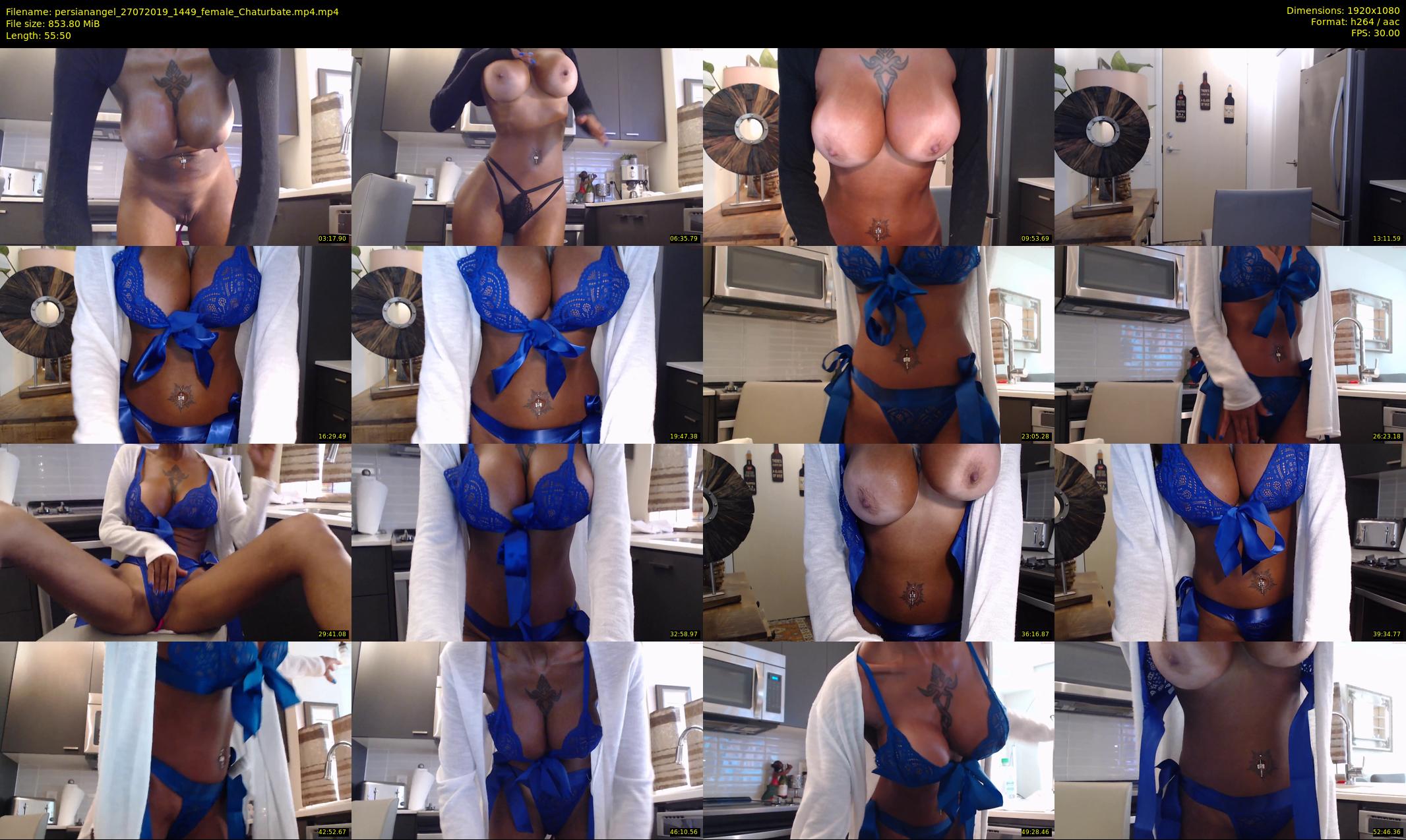 persianangel — 56 minute Chaturbate female cam show recording, 1080p, Jul 27, 2019