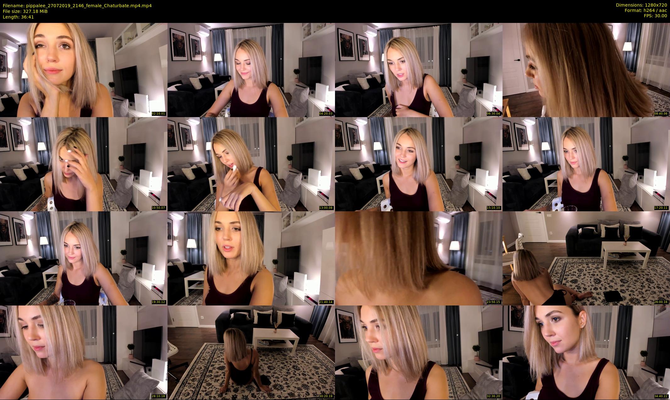 pippalee — 37 minute Chaturbate female cam show recording, 720p, Jul 27, 2019