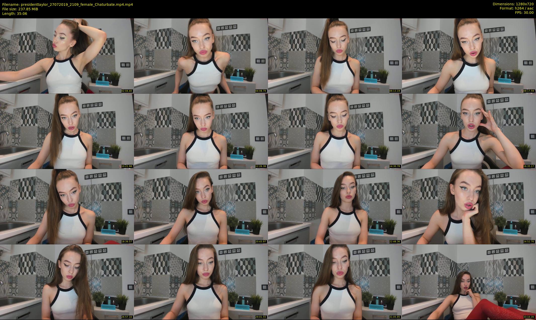 presidenttaylor — 36 minute Chaturbate female cam show recording, 720p, Jul 27, 2019