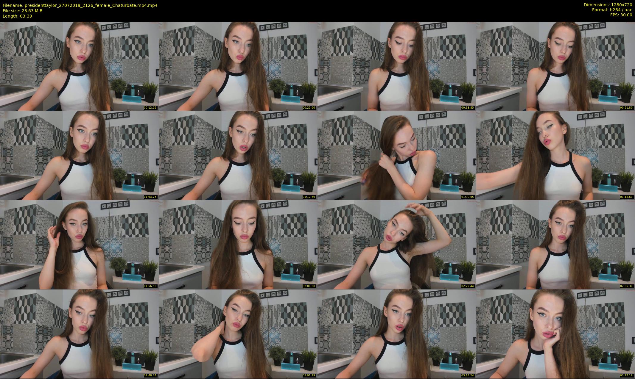 presidenttaylor — 4 minute Chaturbate female cam show recording, 720p, Jul 27, 2019