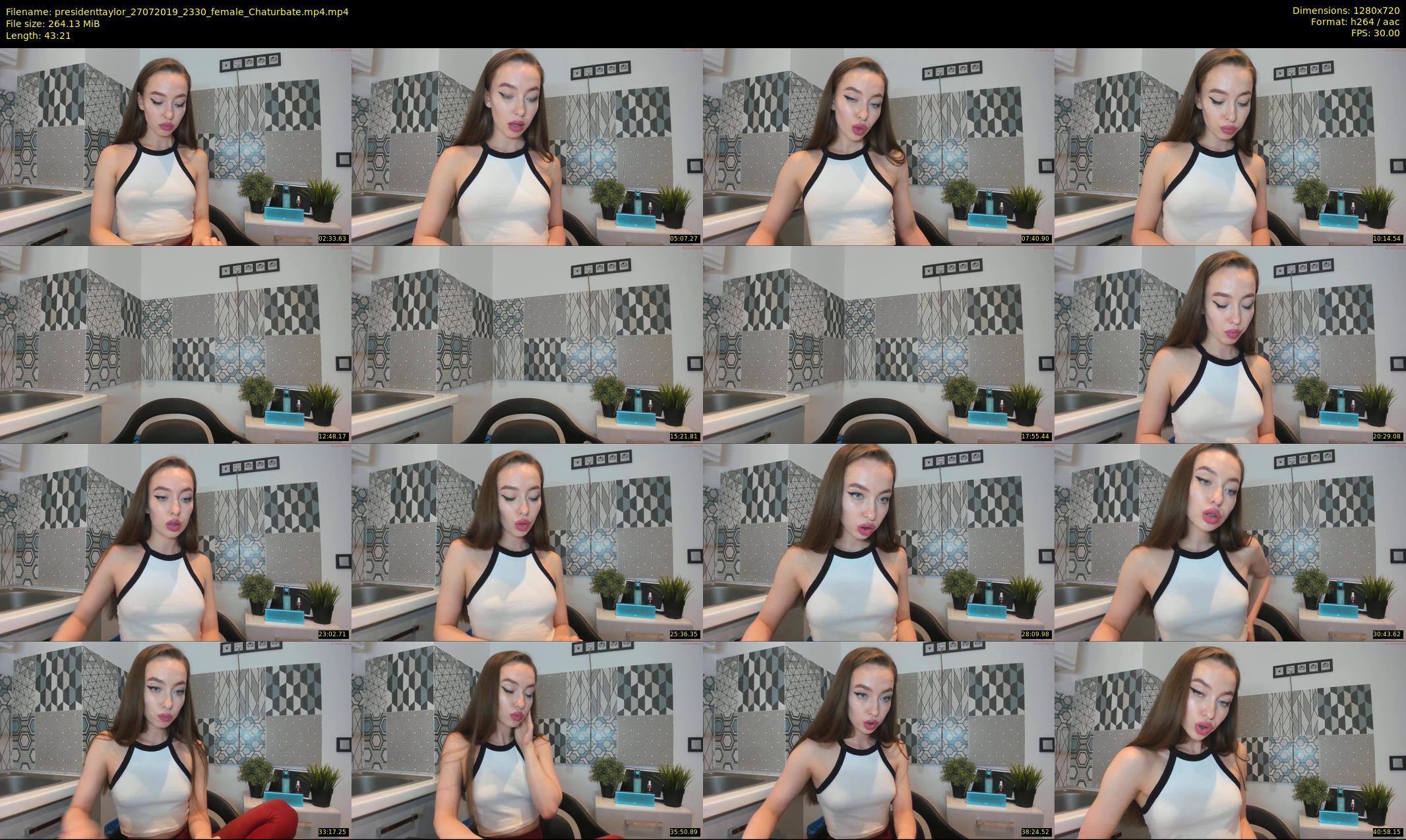 presidenttaylor — 44 minute Chaturbate female cam show recording, 720p, Jul 27, 2019