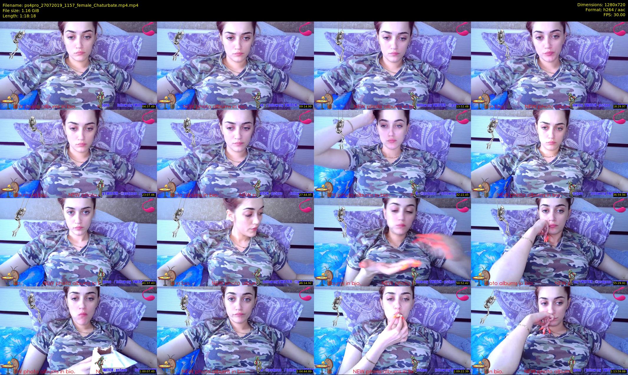 ps4pro — 79 minute Chaturbate female cam show recording, 720p, Jul 27, 2019