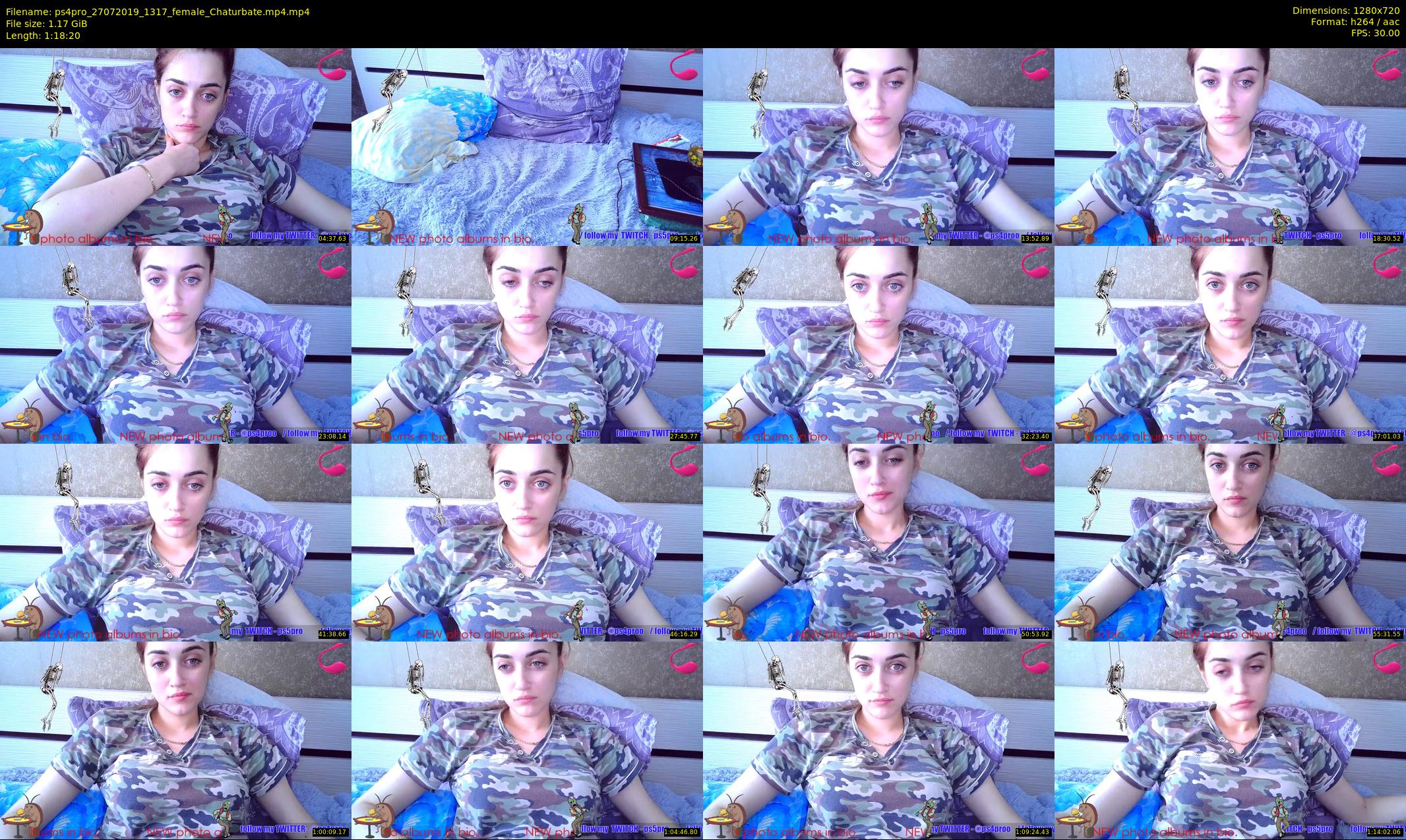 ps4pro — 79 minute Chaturbate female cam show recording, 720p, Jul 27, 2019