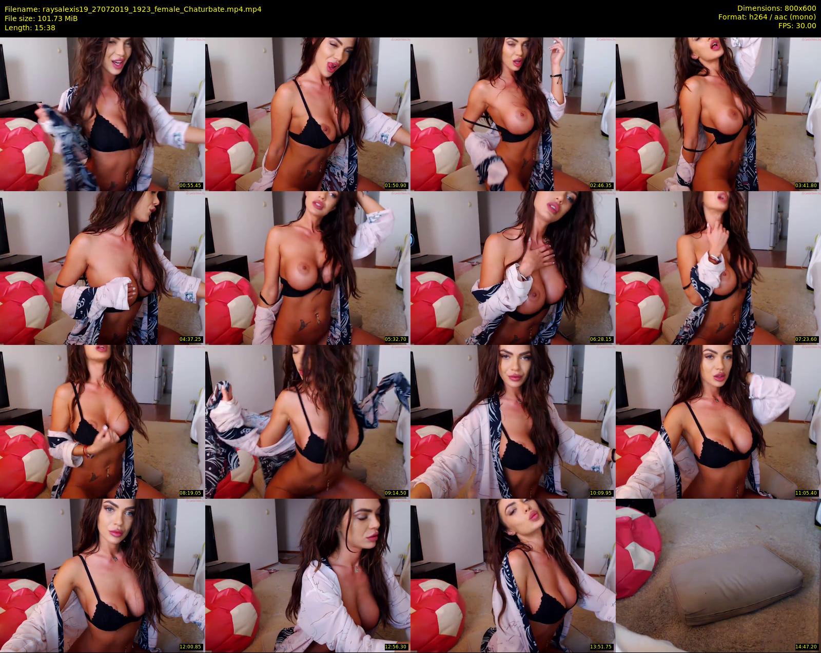 raysalexis19 — 16 minute Chaturbate female cam show recording, 480p, Jul 27, 2019