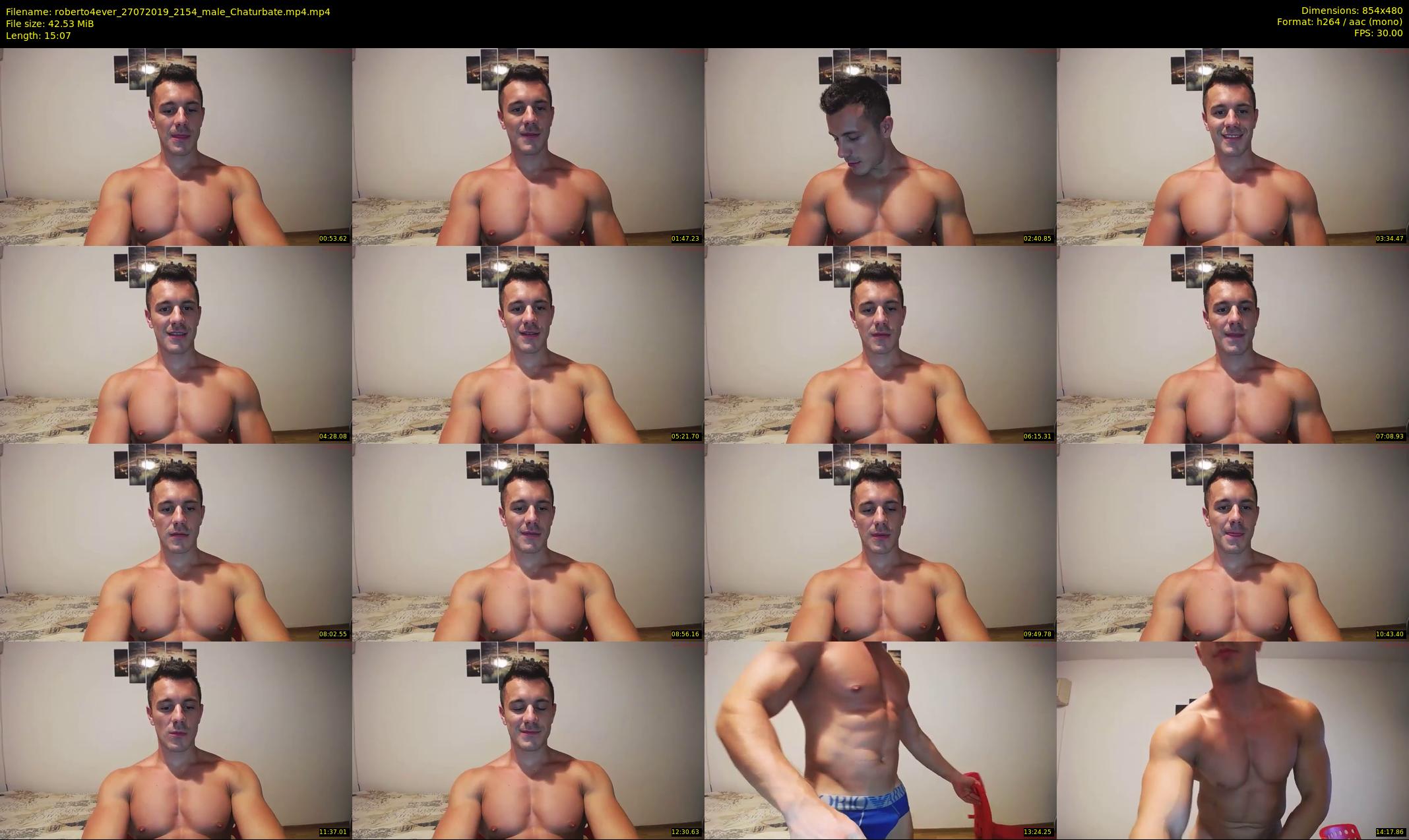 roberto4ever — 16 minute Chaturbate male cam show recording, 480p, Jul 27, 2019