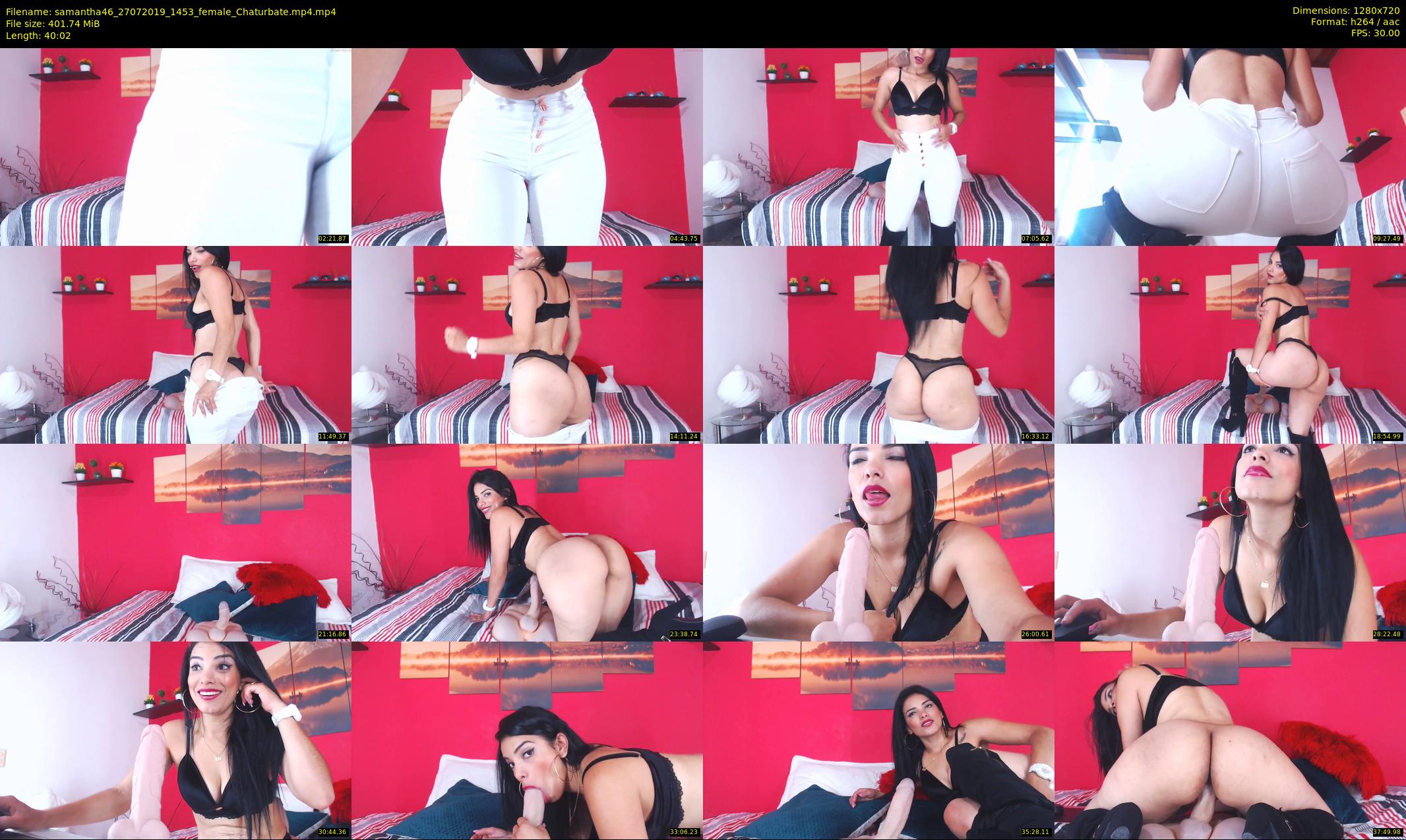 samantha46 — 41 minute Chaturbate female cam show recording, 720p, Jul 27, 2019