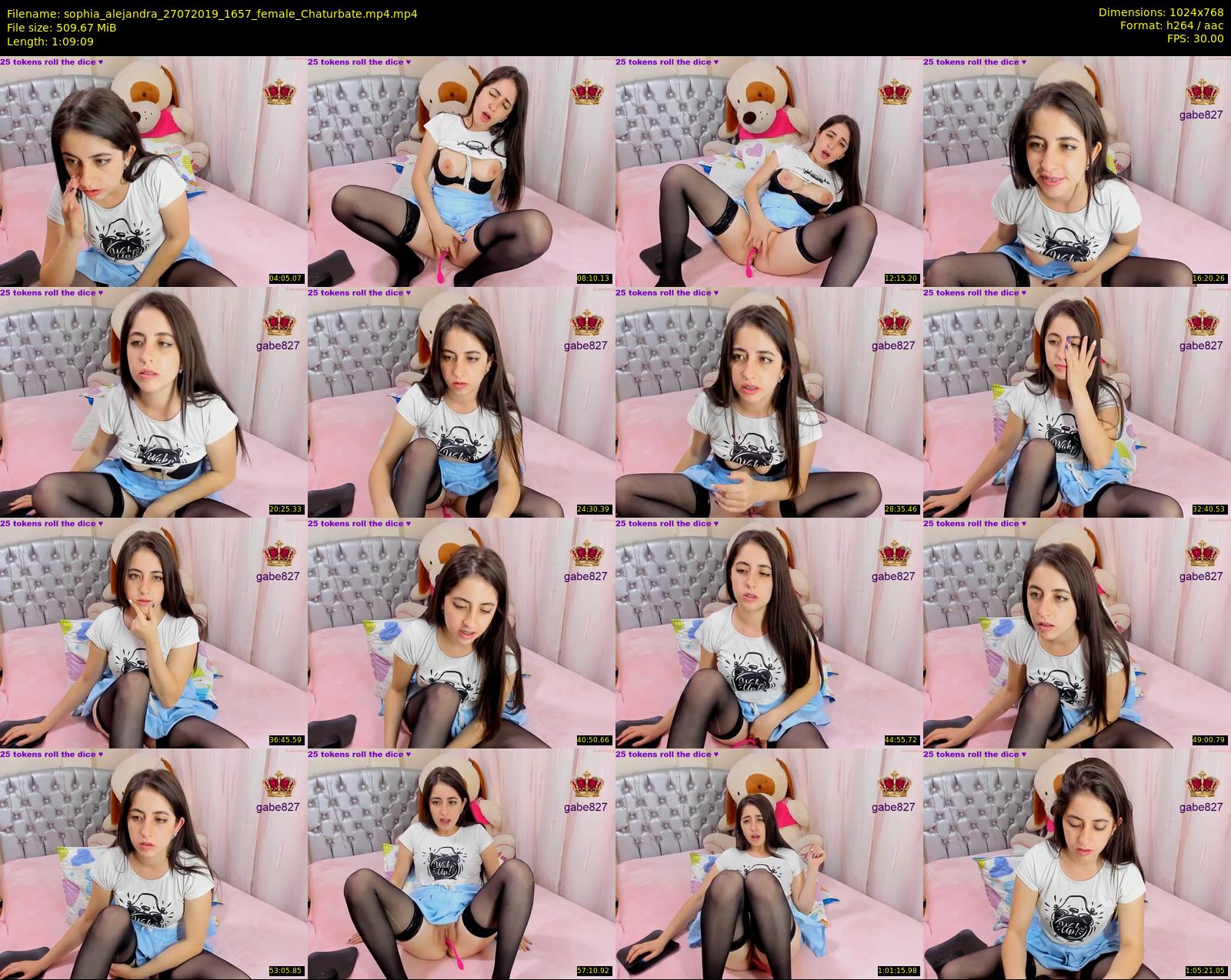 sophia_alejandra — 70 minute Chaturbate female cam show recording, 720p, Jul 27, 2019