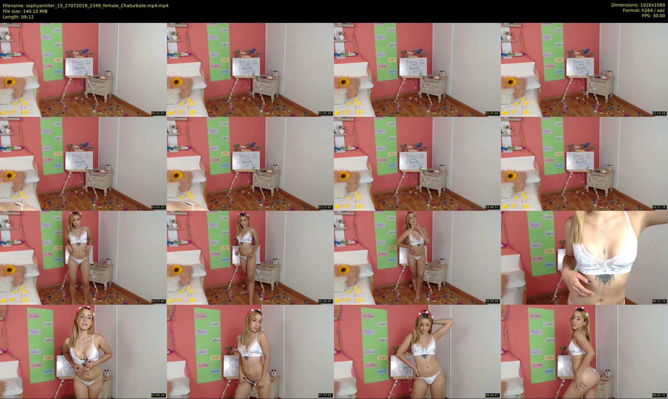 sophyamiller_15 — 10 minute Chaturbate female cam show recording, 1080p, Jul 27, 2019
