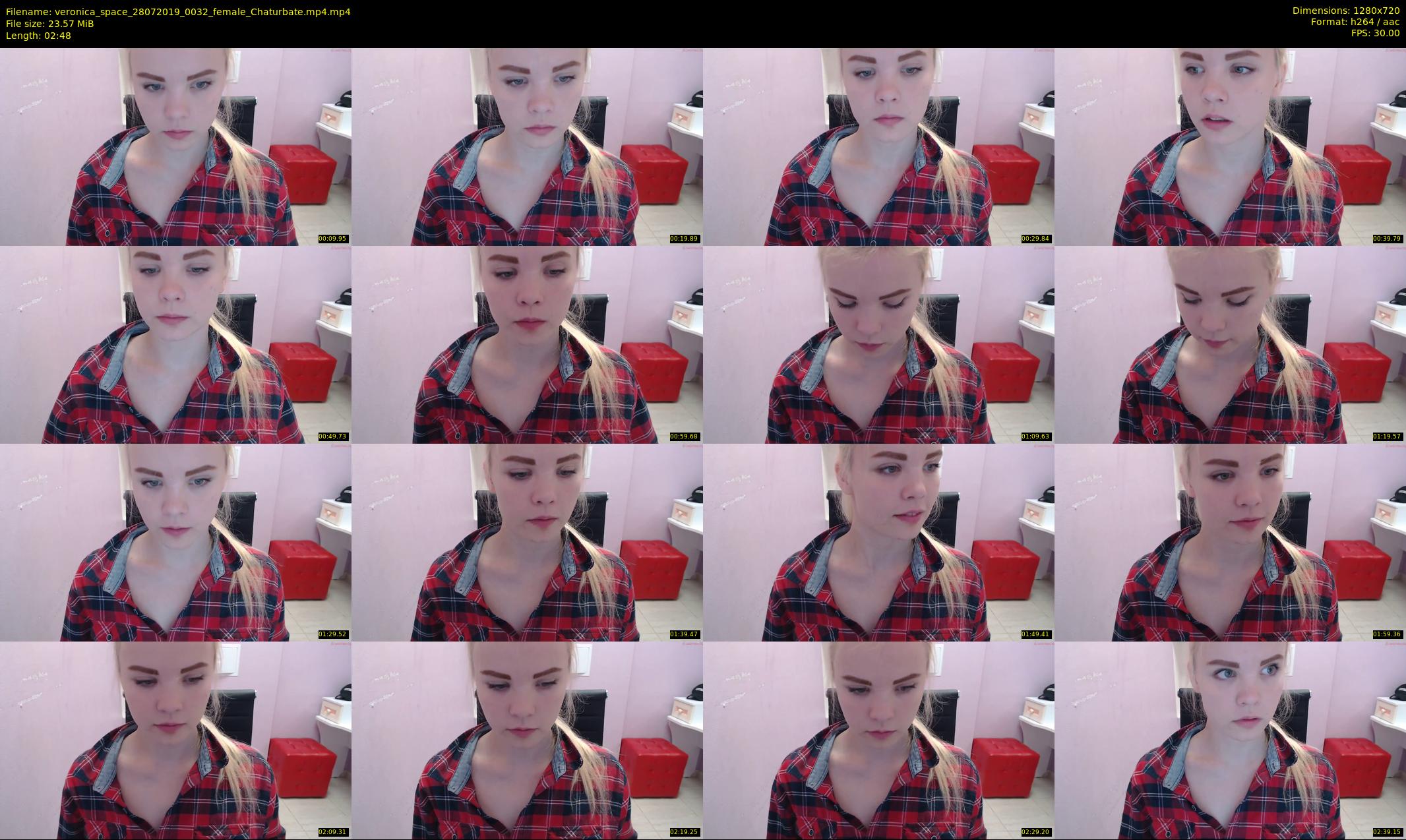 veronica_space — 3 minute Chaturbate female cam show recording, 720p, Jul 28, 2019