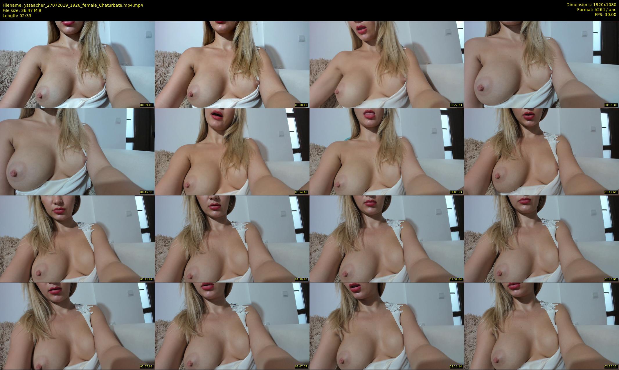 yssaacher — 3 minute Chaturbate female cam show recording, 1080p, Jul 27, 2019