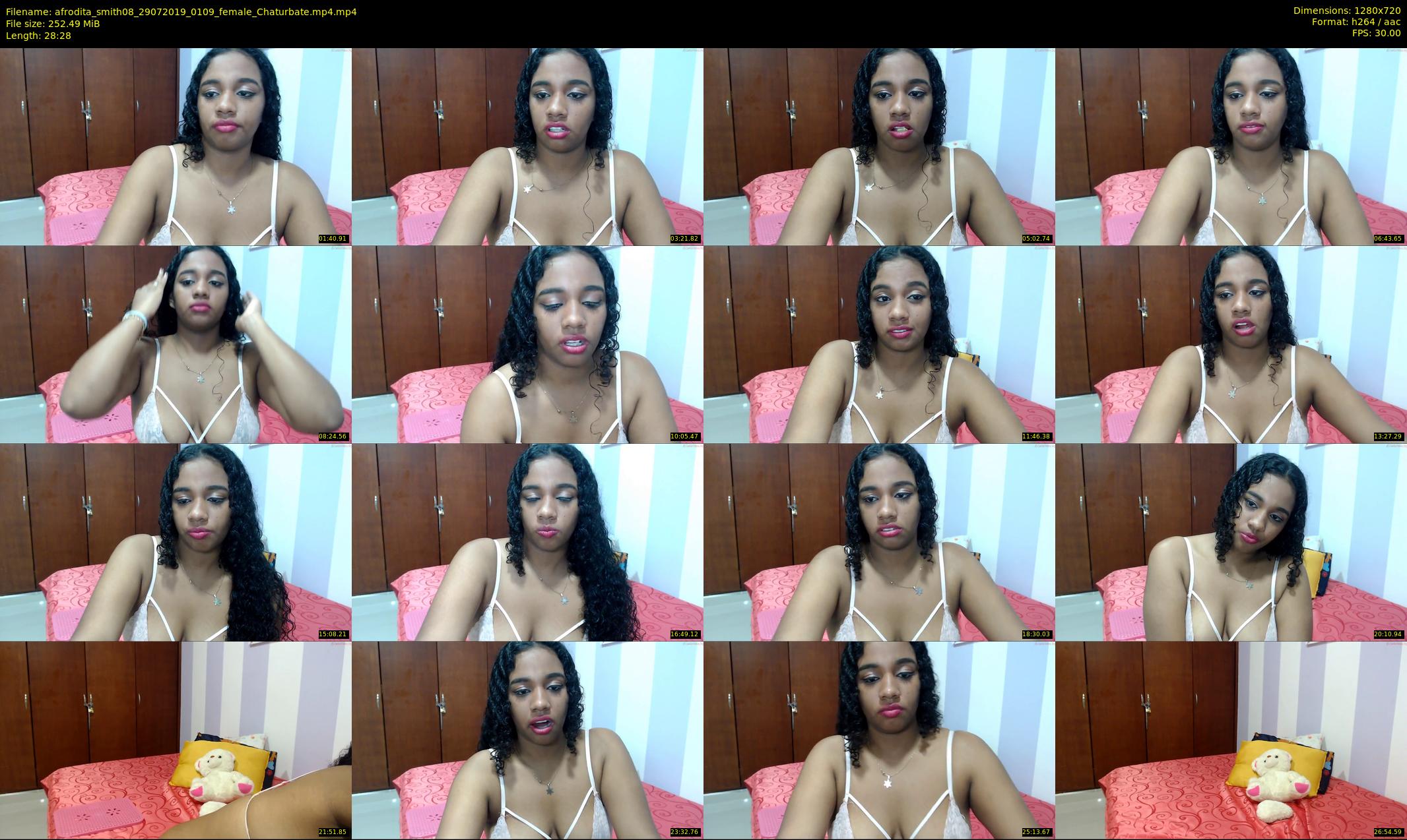 afrodita_smith08 — 29 minute Chaturbate female cam show recording, 720p, Jul 29, 2019