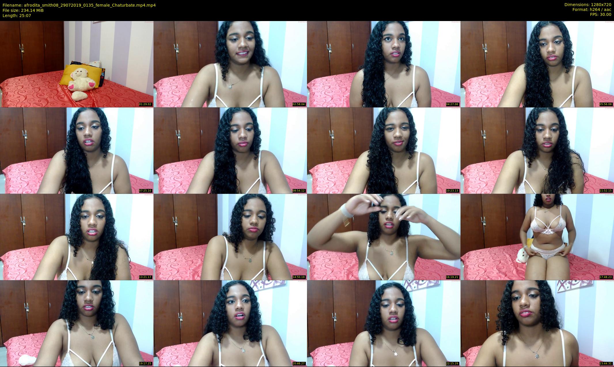 afrodita_smith08 — 26 minute Chaturbate female cam show recording, 720p, Jul 29, 2019