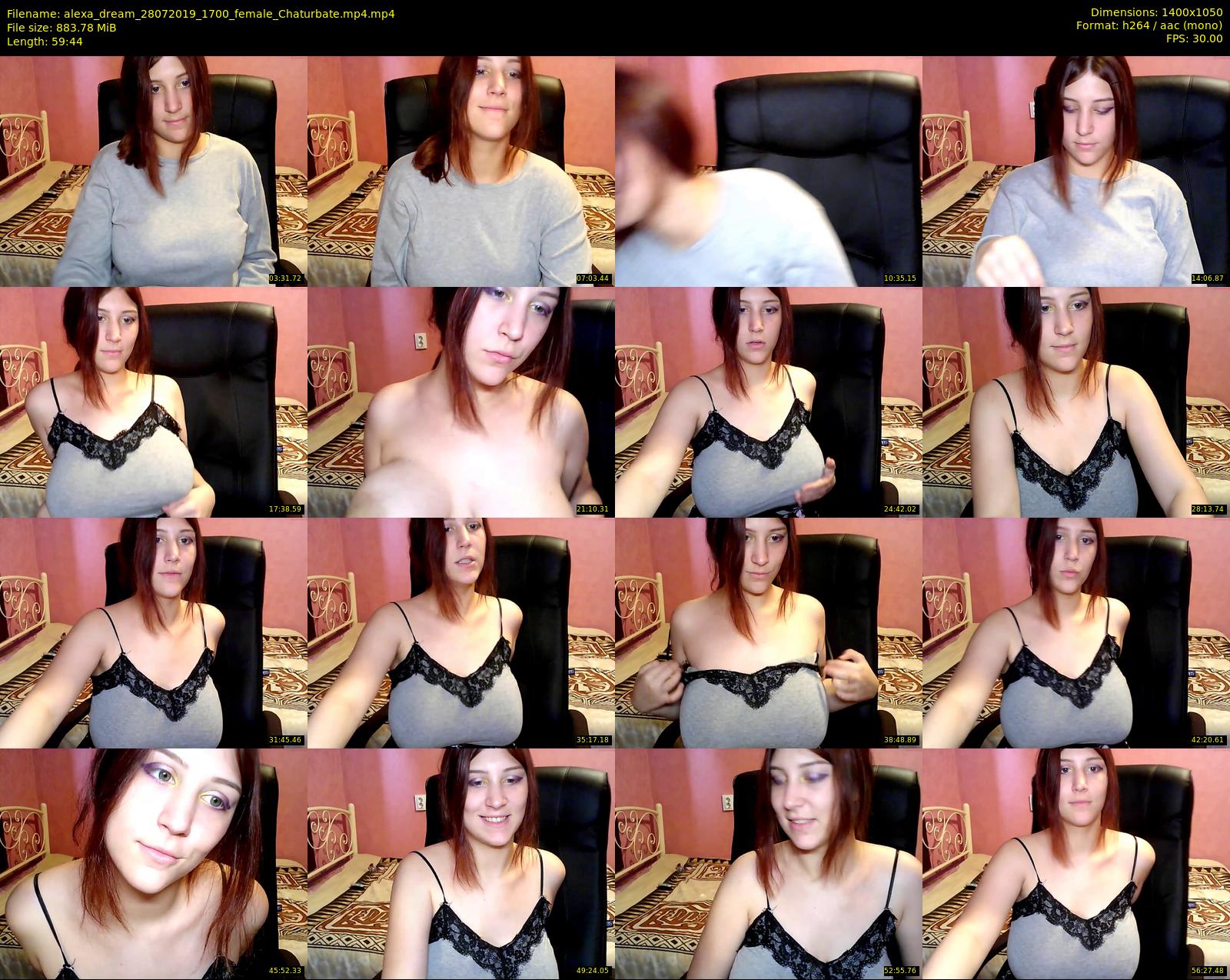alexa_dream — 60 minute Chaturbate female cam show recording, 720p, Jul 28, 2019