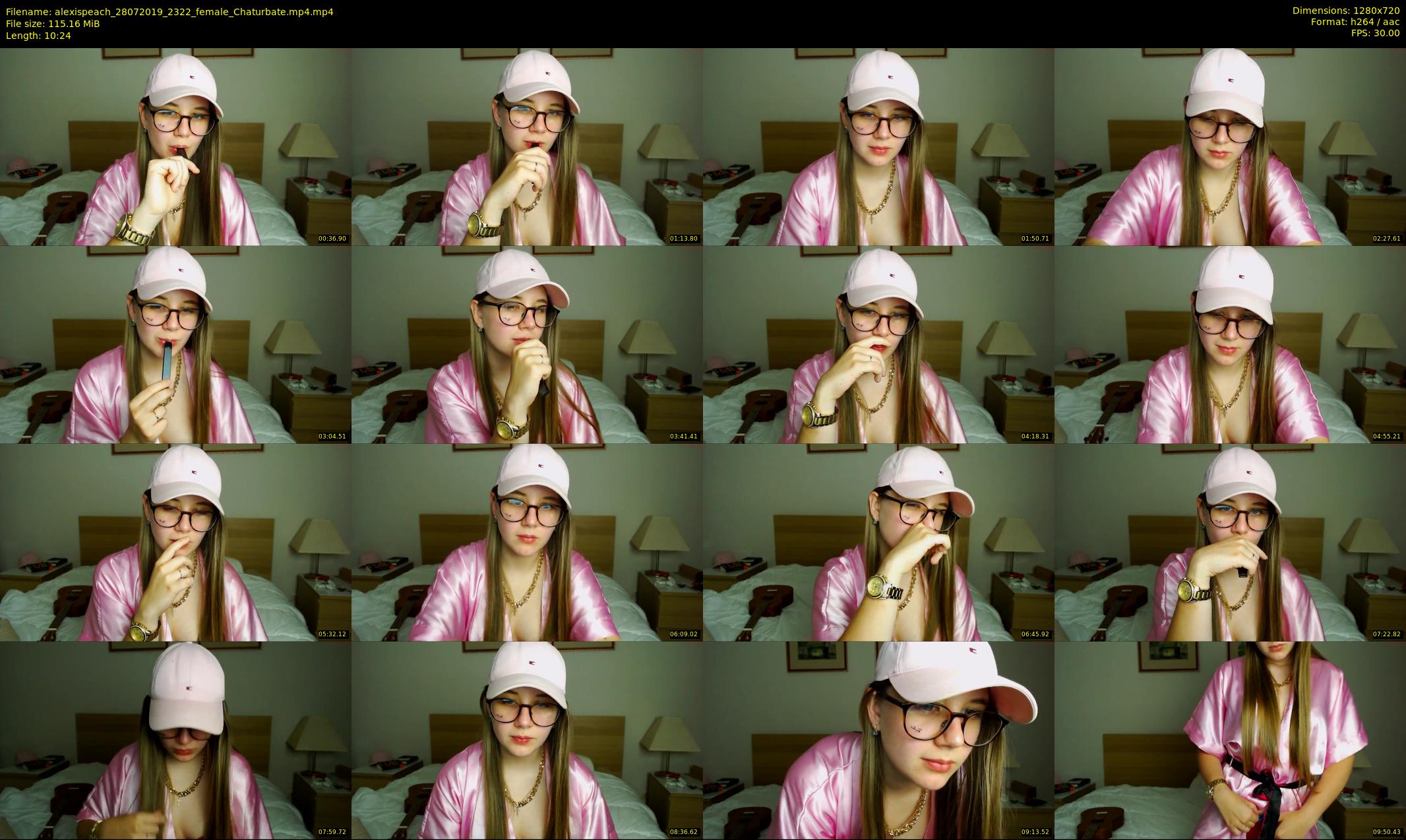 alexispeach — 11 minute Chaturbate female cam show recording, 720p, Jul 28, 2019