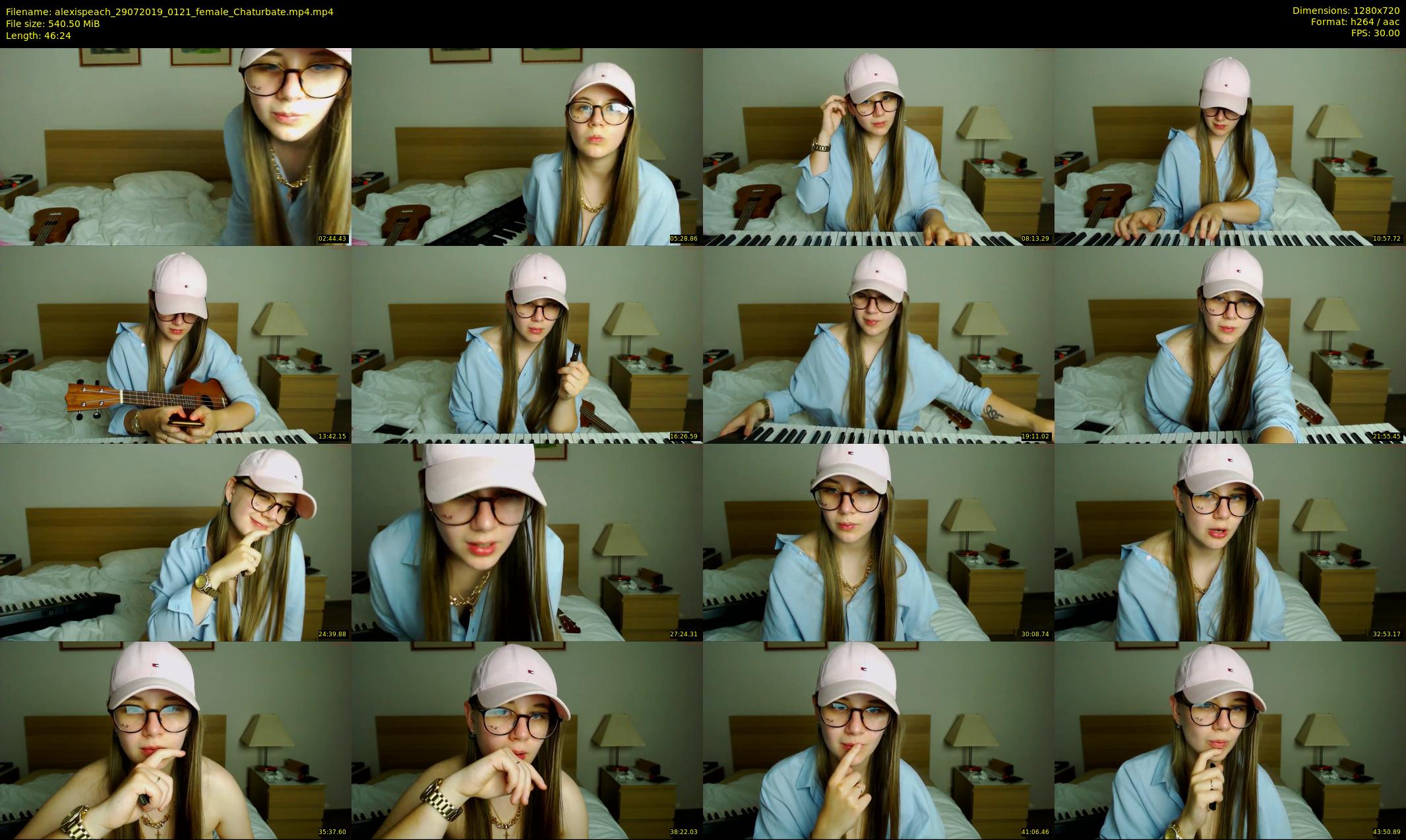 alexispeach — 47 minute Chaturbate female cam show recording, 720p, Jul 29, 2019