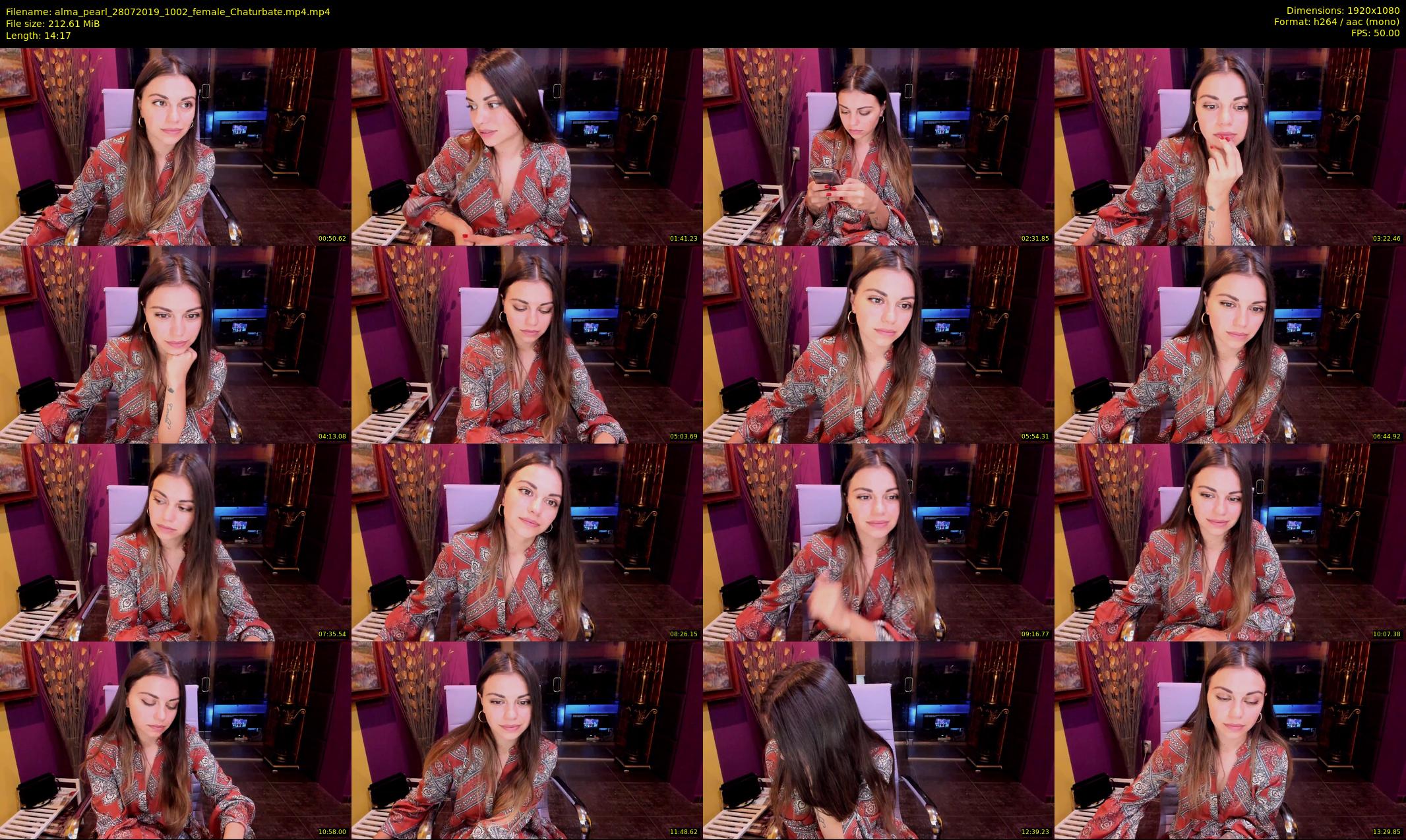 alma_pearl — 15 minute Chaturbate female cam show recording, 1080p, Jul 28, 2019