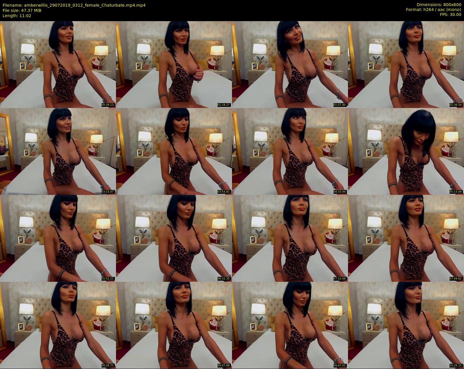 amberwillis — 12 minute Chaturbate female cam show recording, 480p, Jul 29, 2019
