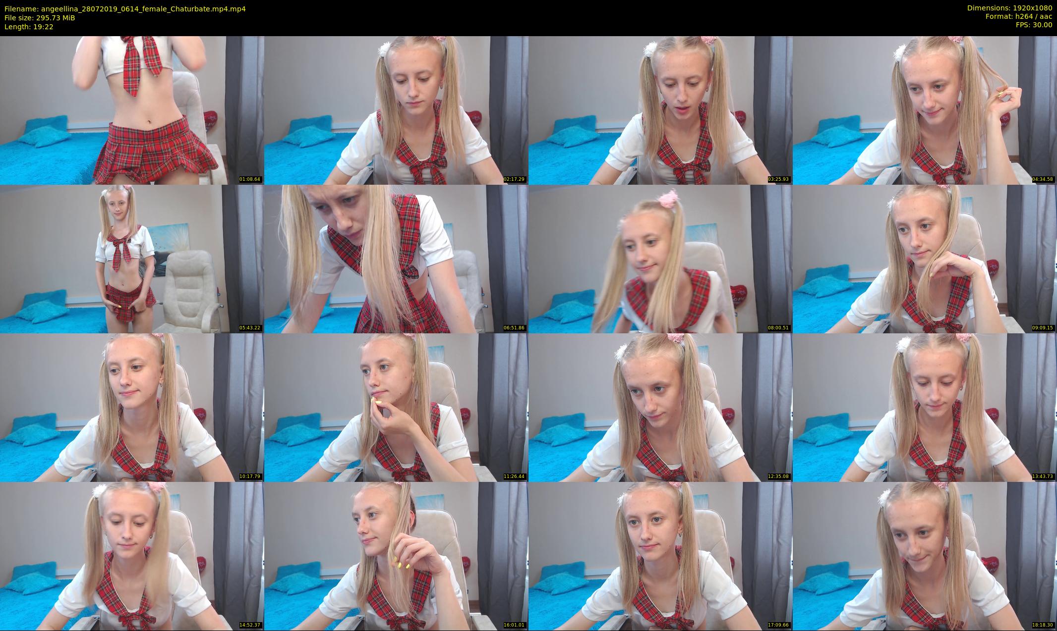 angeellina — 20 minute Chaturbate female cam show recording, 1080p, Jul 28, 2019