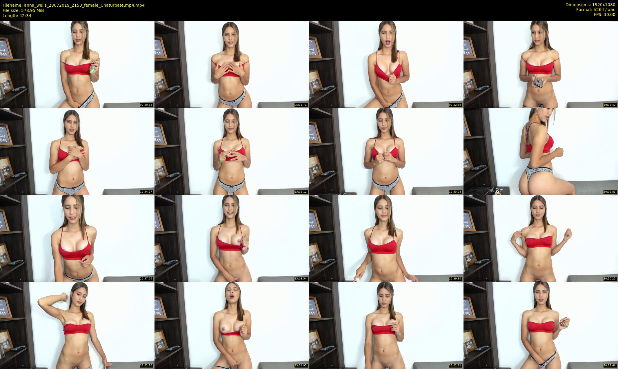 anna_wells — 43 minute Chaturbate female cam show recording, 1080p, Jul 28, 2019