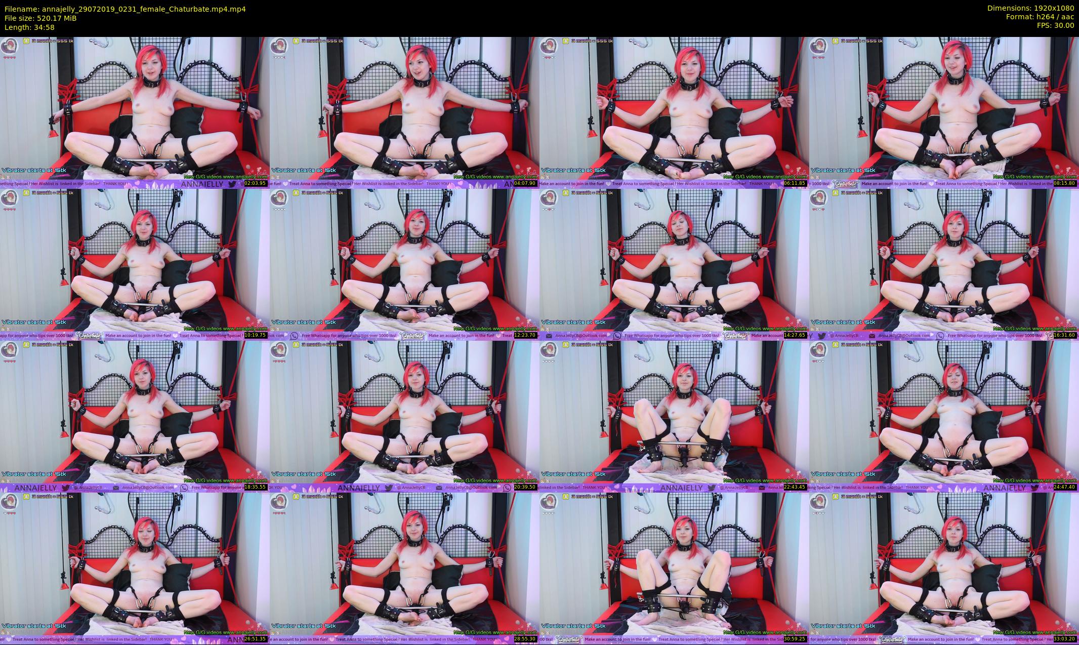 annajelly — 35 minute Chaturbate couple cam show recording, 1080p, Jul 29, 2019