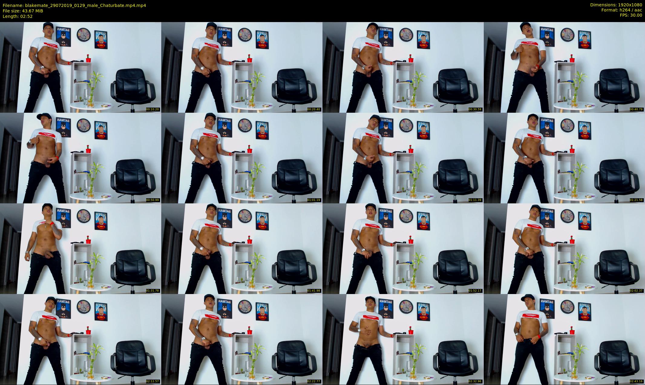 blakemate — 3 minute Chaturbate male cam show recording, 1080p, Jul 29, 2019