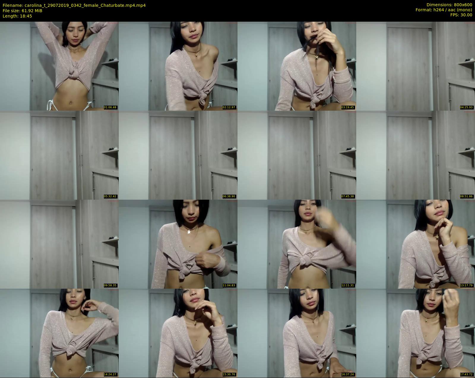 carolina_t — 19 minute Chaturbate female cam show recording, 480p, Jul 29, 2019