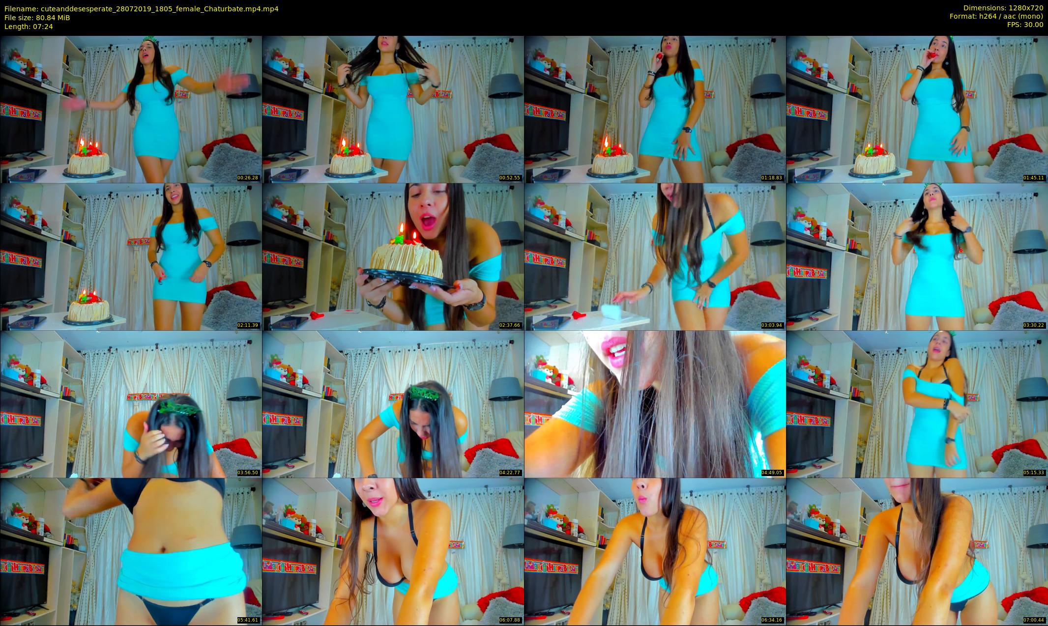 cuteanddesesperate — 8 minute Chaturbate female cam show recording, 720p, Jul 28, 2019