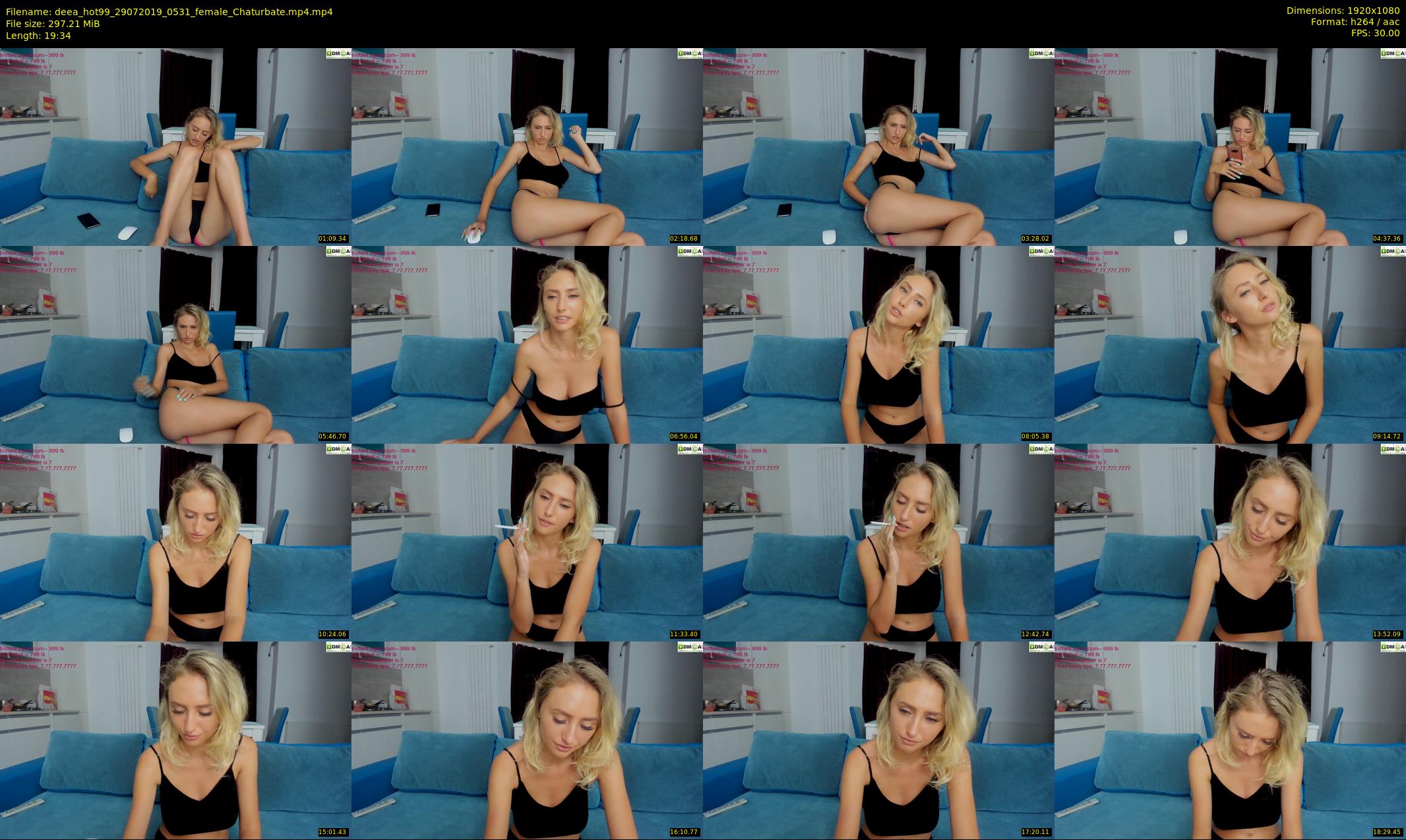deea_hot99 — 20 minute Chaturbate female cam show recording, 1080p, Jul 29, 2019