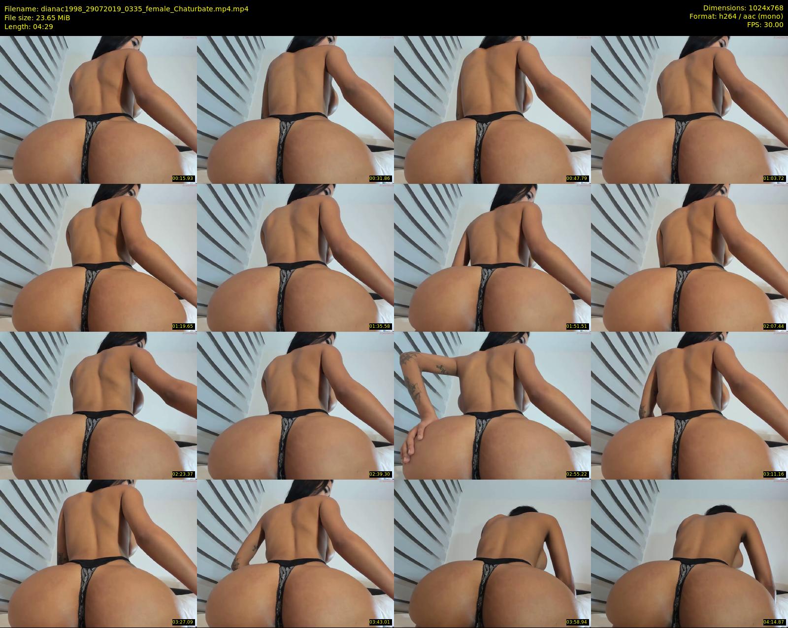 dianac1998 — 5 minute Chaturbate female cam show recording, 720p, Jul 29, 2019