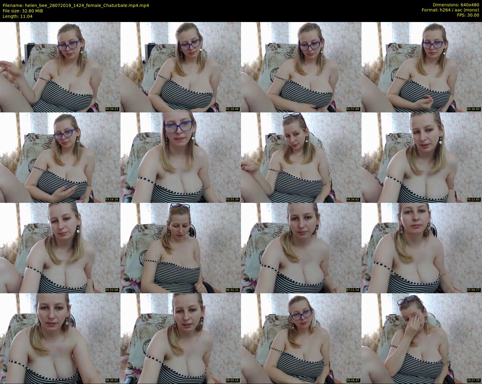 helen_bee — 12 minute Chaturbate female cam show recording, 480p, Jul 28, 2019