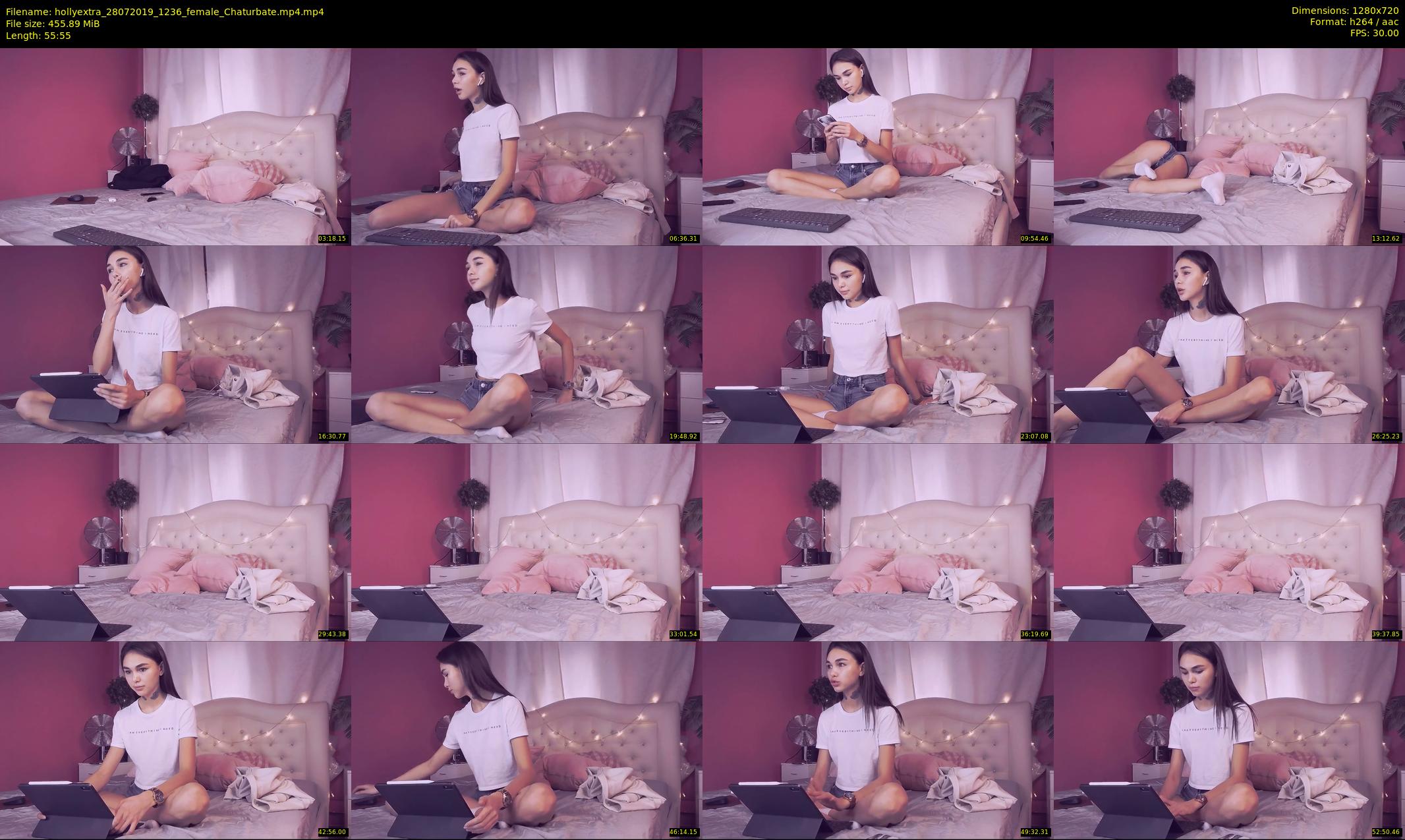 hollyextra — 56 minute Chaturbate female cam show recording, 720p, Jul 28, 2019