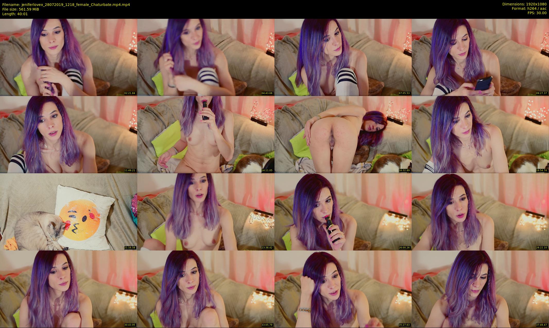 jeniferlovex — 41 minute Chaturbate female cam show recording, 1080p, Jul 28, 2019
