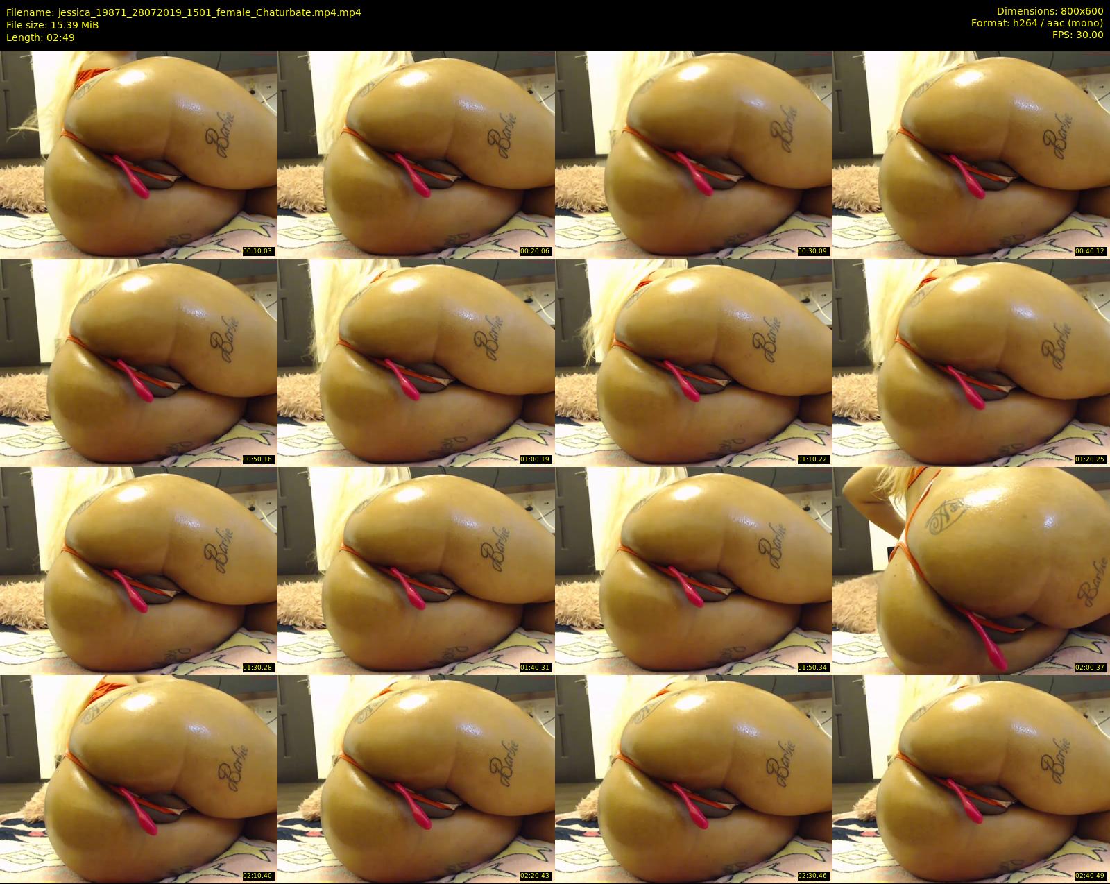 jessica_19871 — 3 minute Chaturbate female cam show recording, 480p, Jul 28, 2019