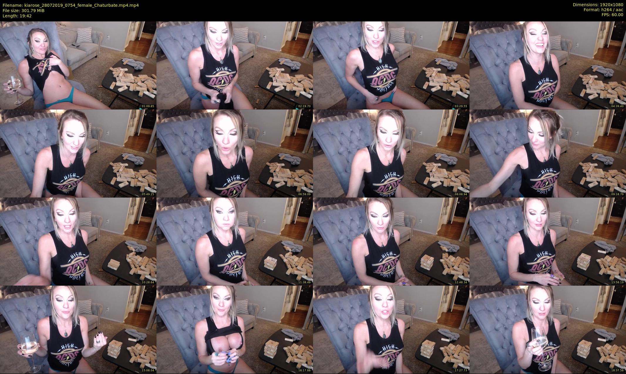 kiarose — 20 minute Chaturbate female cam show recording, 1080p, Jul 28, 2019