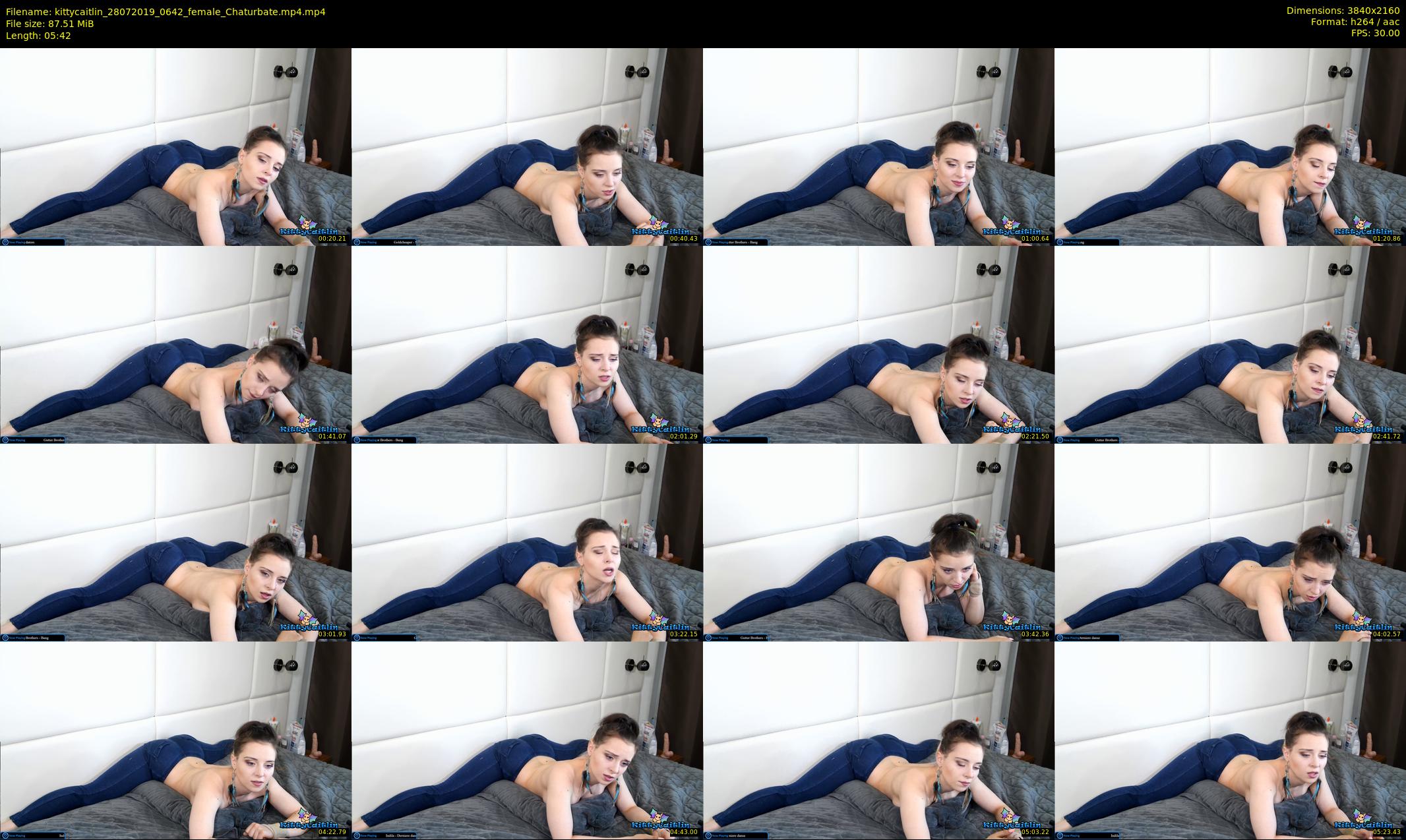kittycaitlin — 6 minute Chaturbate female cam show recording, 4K, Jul 28, 2019