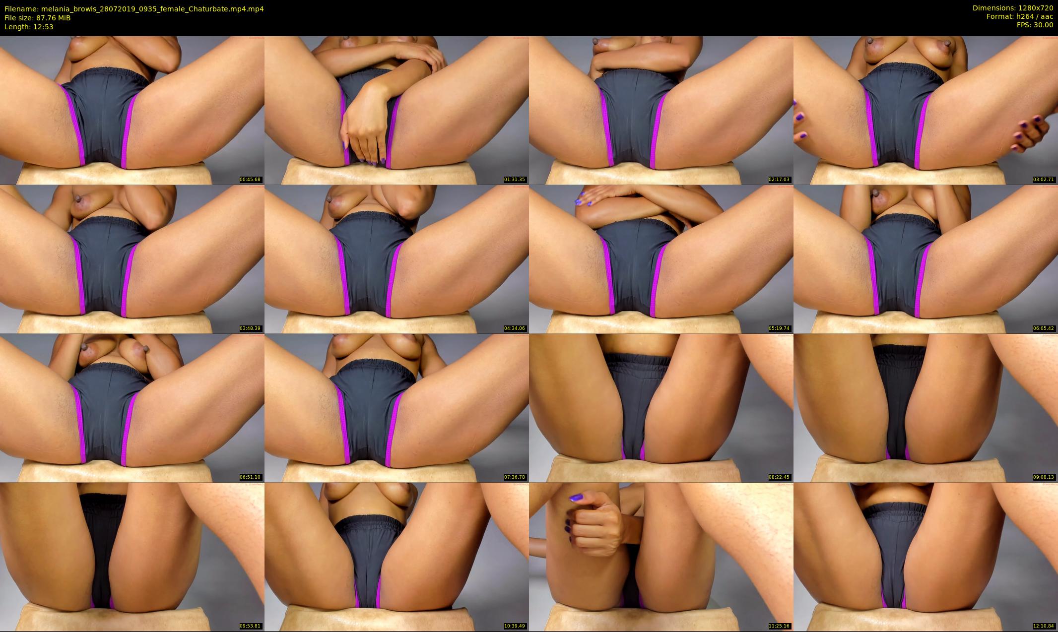 melania_browis — 13 minute Chaturbate female cam show recording, 720p, Jul 28, 2019
