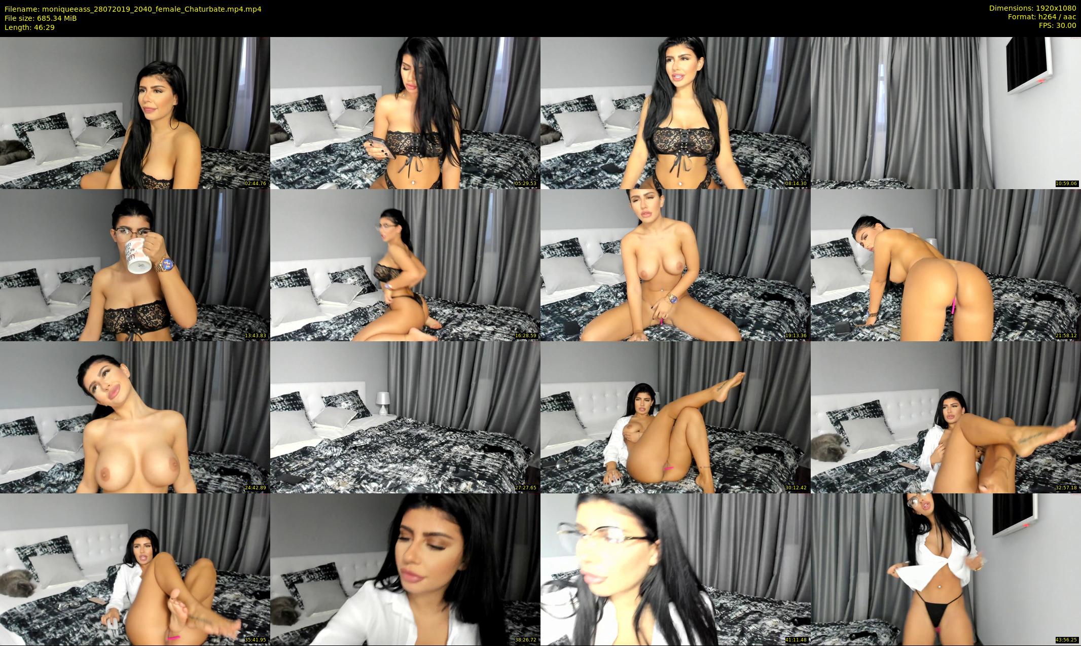 moniqueeass — 47 minute Chaturbate female cam show recording, 1080p, Jul 28, 2019