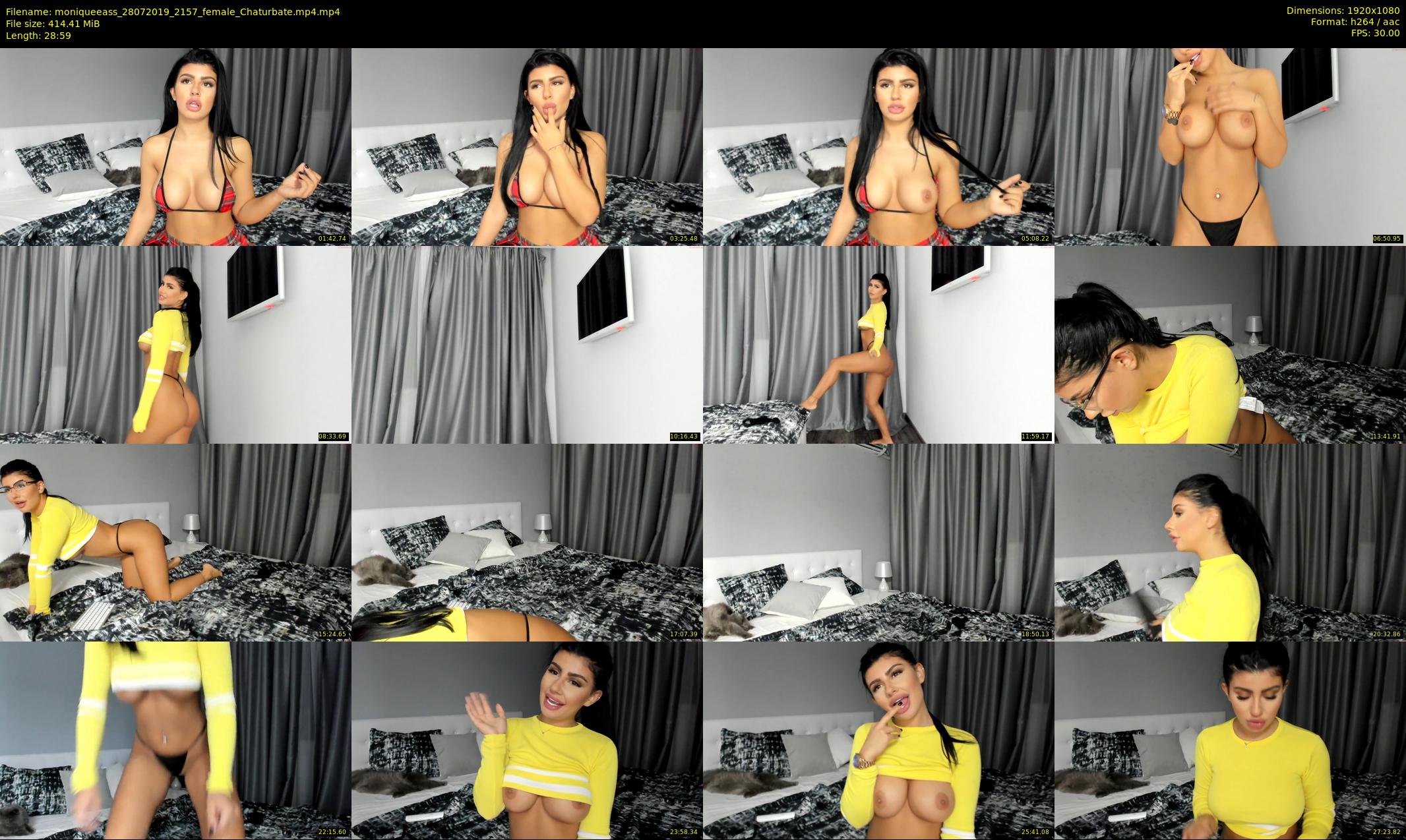 moniqueeass — 29 minute Chaturbate female cam show recording, 1080p, Jul 28, 2019