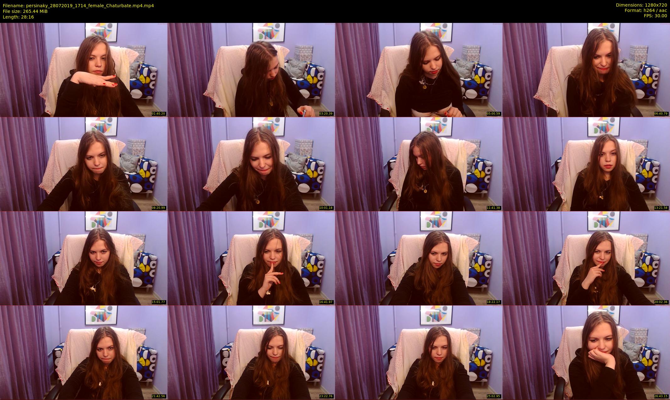 persinaky — 29 minute Chaturbate female cam show recording, 720p, Jul 28, 2019