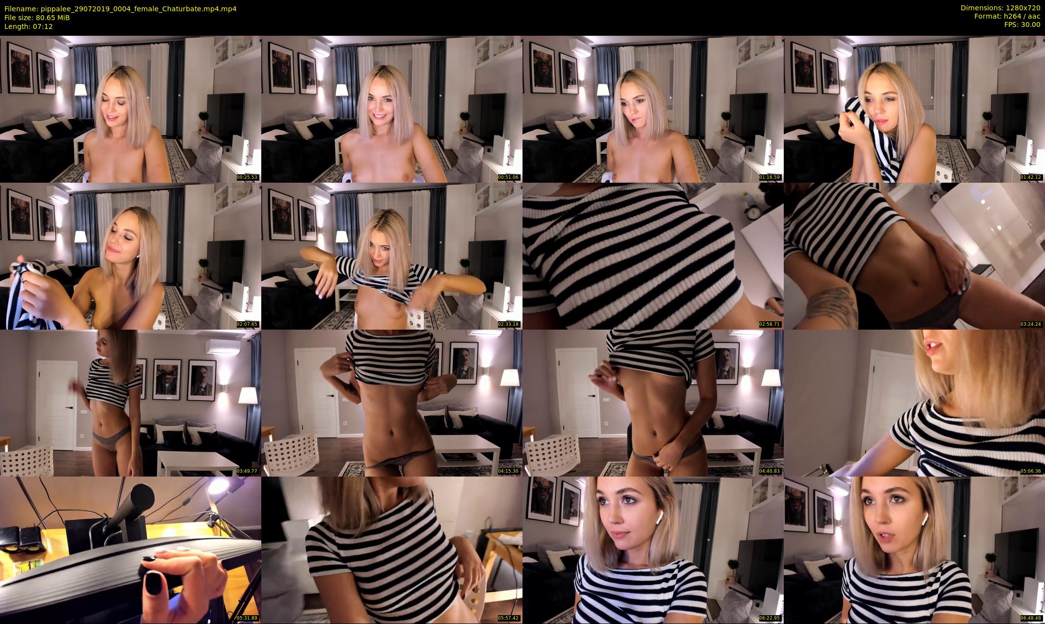 pippalee — 8 minute Chaturbate female cam show recording, 720p, Jul 29, 2019
