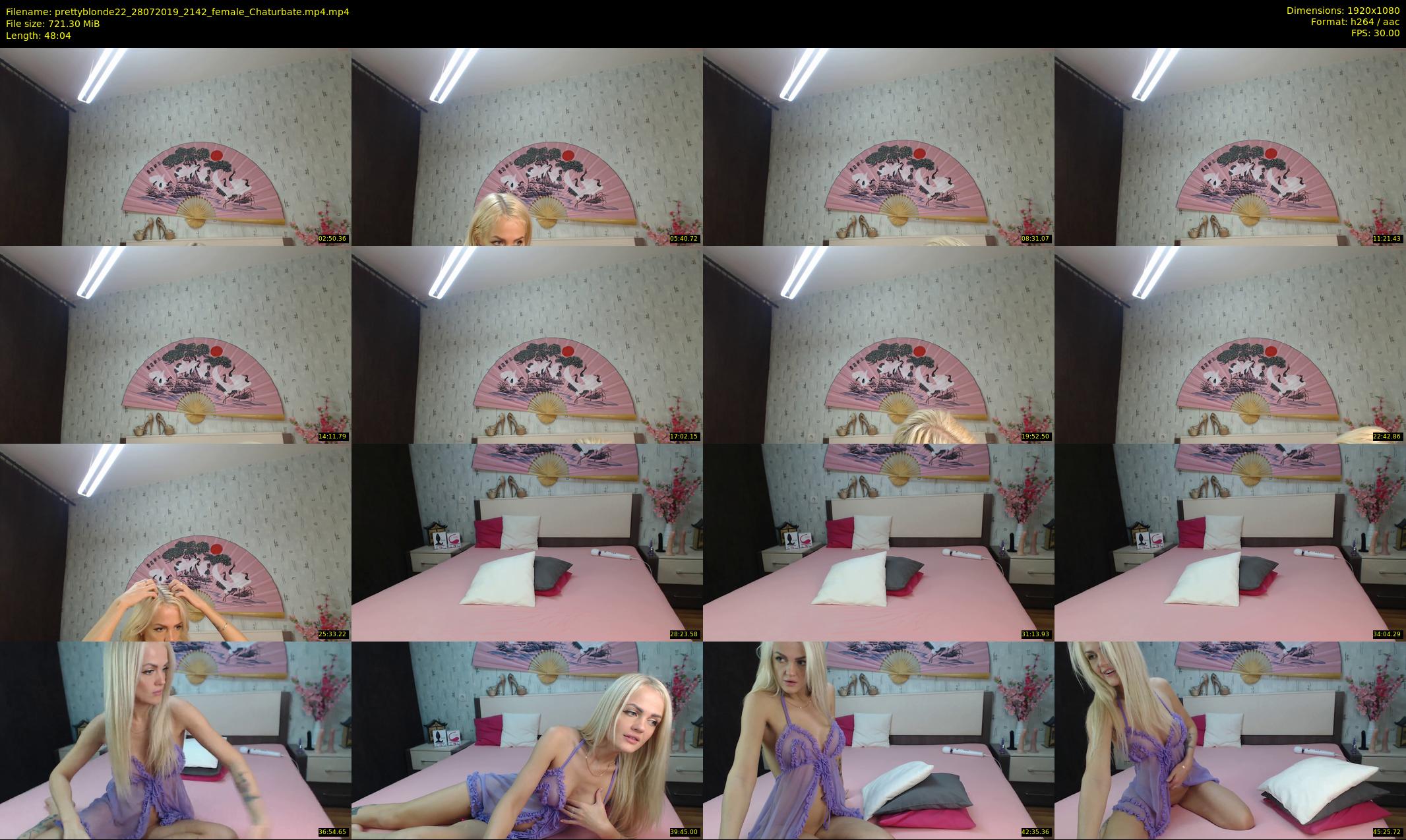 prettyblonde22 — 49 minute Chaturbate female cam show recording, 1080p, Jul 28, 2019