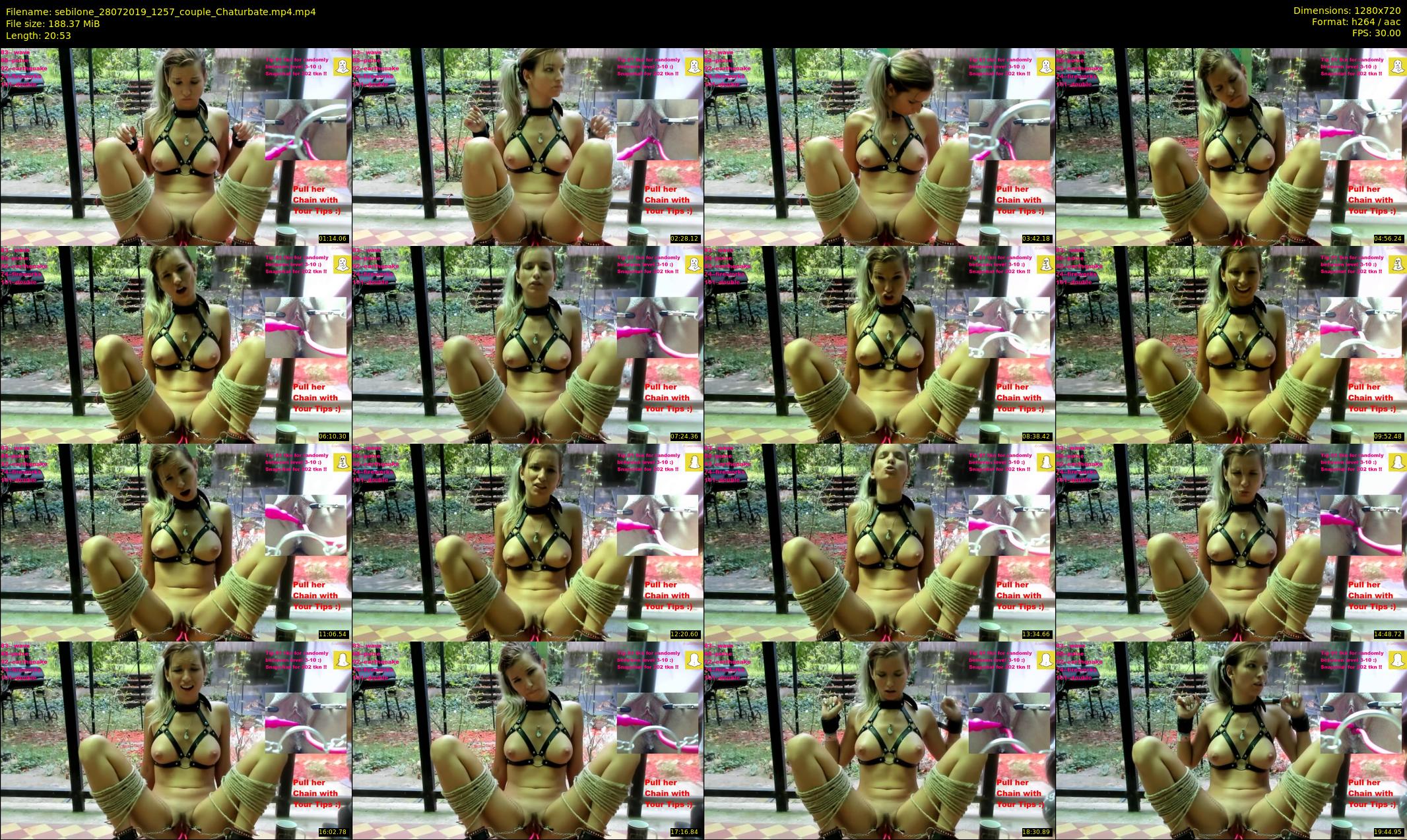 sebilone — 21 minute Chaturbate couple cam show recording, 720p, Jul 28, 2019